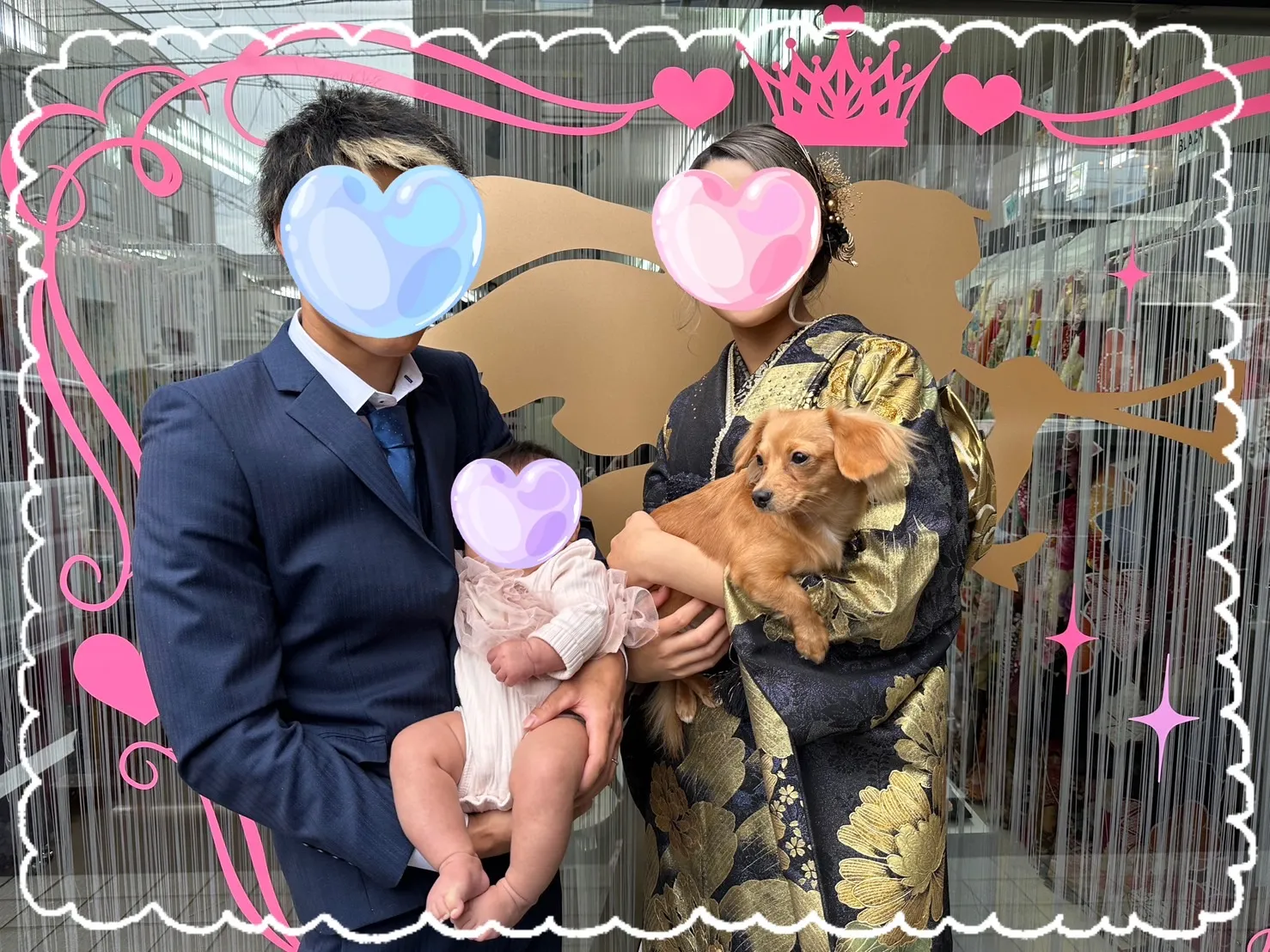 振袖　レンタル前撮り撮影会　豪華　黒　金