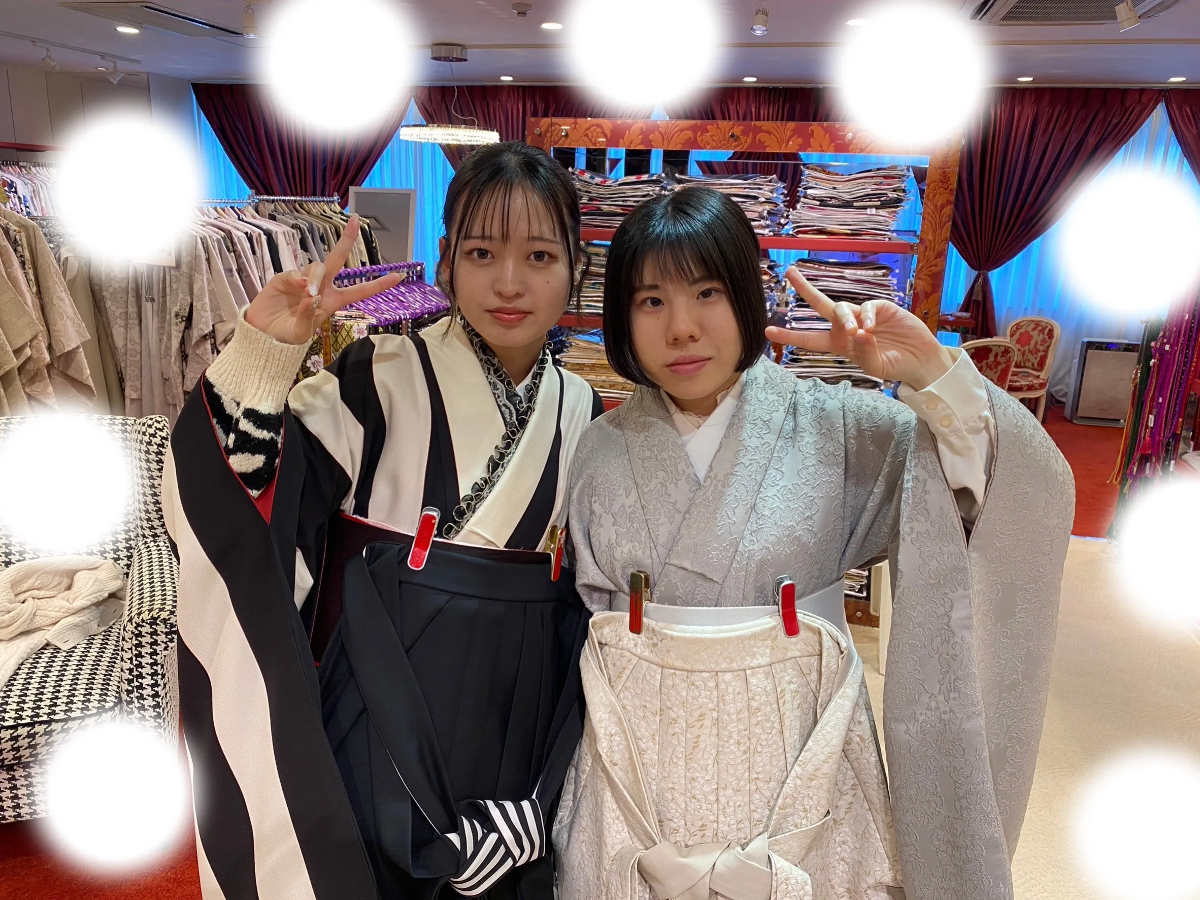 【TAKAZEN梅田本店】♡1日　大阪梅田でレトロ＆くすみのイマドキかわいい袴の姫ちゃん♡