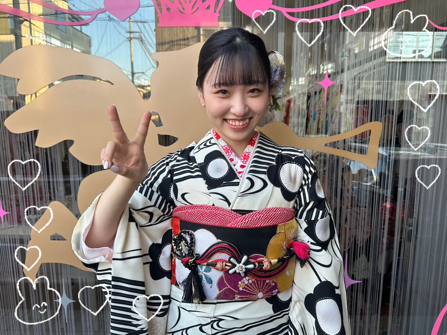 成人式　振袖　前撮り撮影会　モノトーン　モードモダン