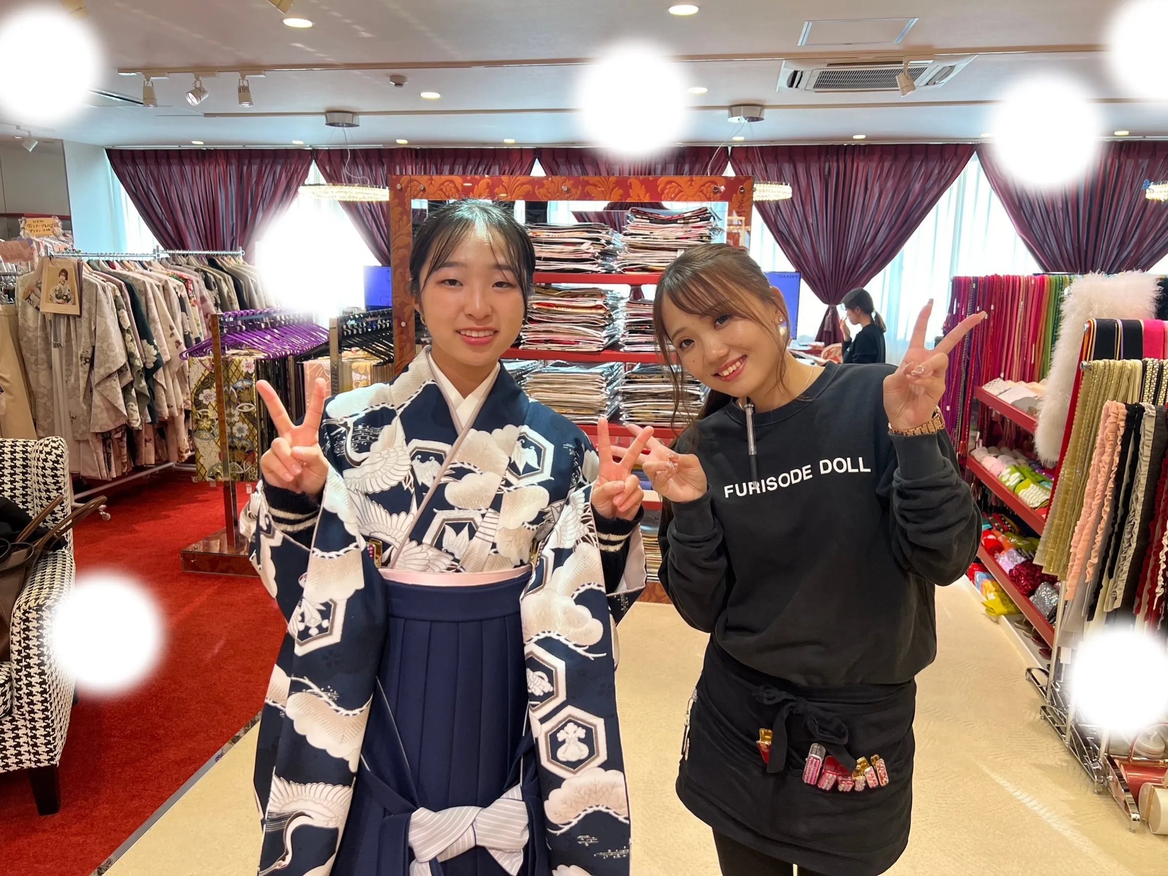 成人式　前撮り　梅田　袴　くすみカラー　かわいい　イマドキ　淡色　古典　タカゼン　撮影