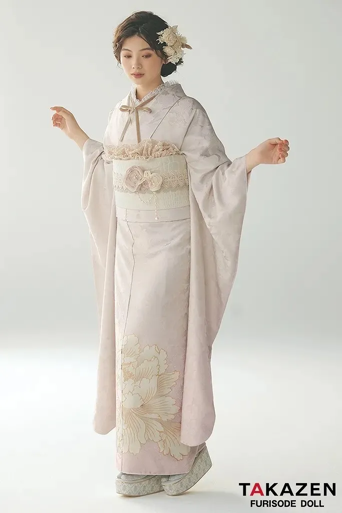 振袖　レンタル　奈良　前撮り撮影会　かわいい　くすみエレガント　淡い　きれい