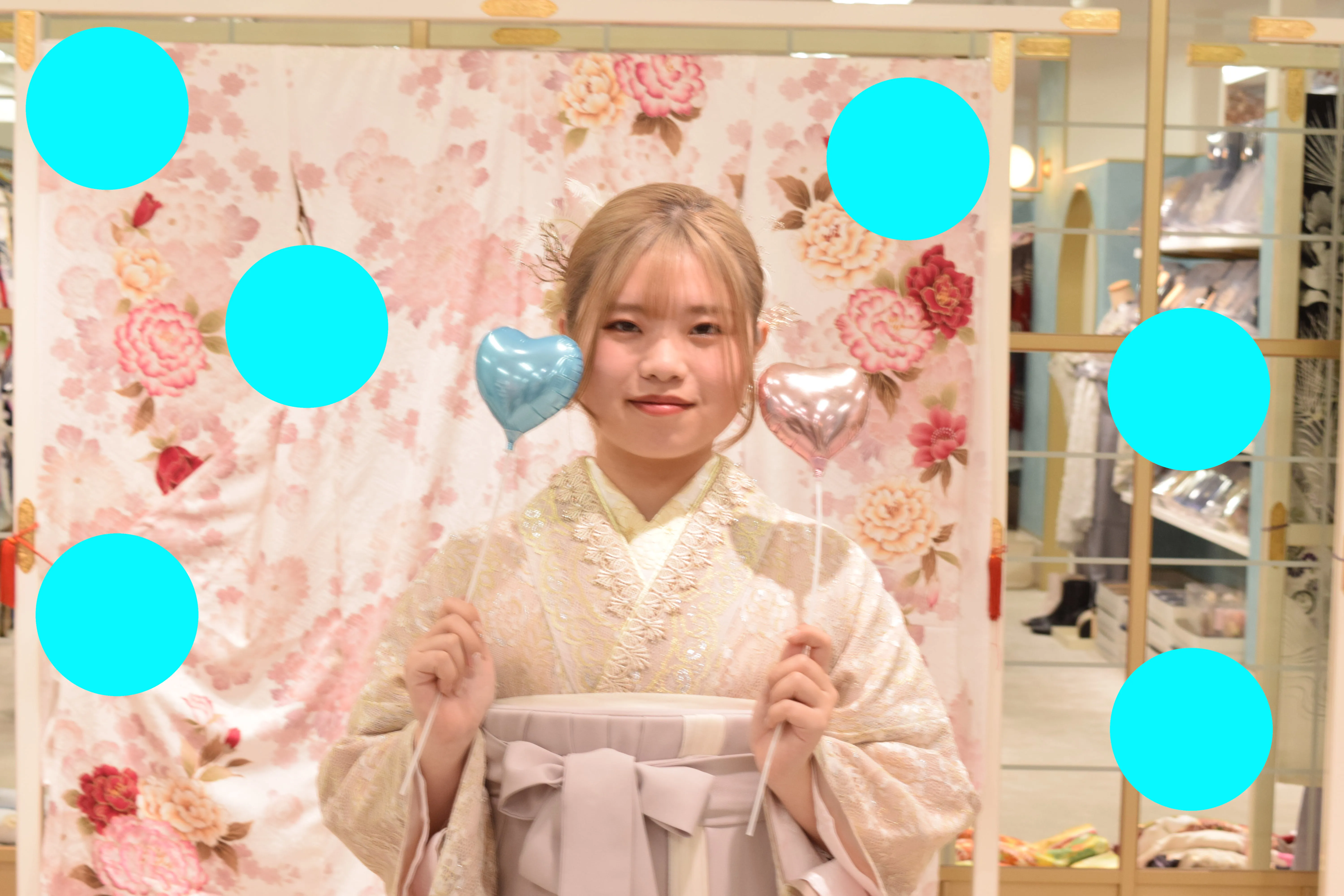 袴　レンタル　くすみ　ベージュ　いまどき　撮影