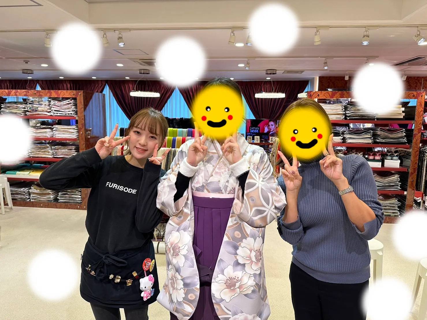 TAKAZEN大阪梅田本店　袴レンタル　紫