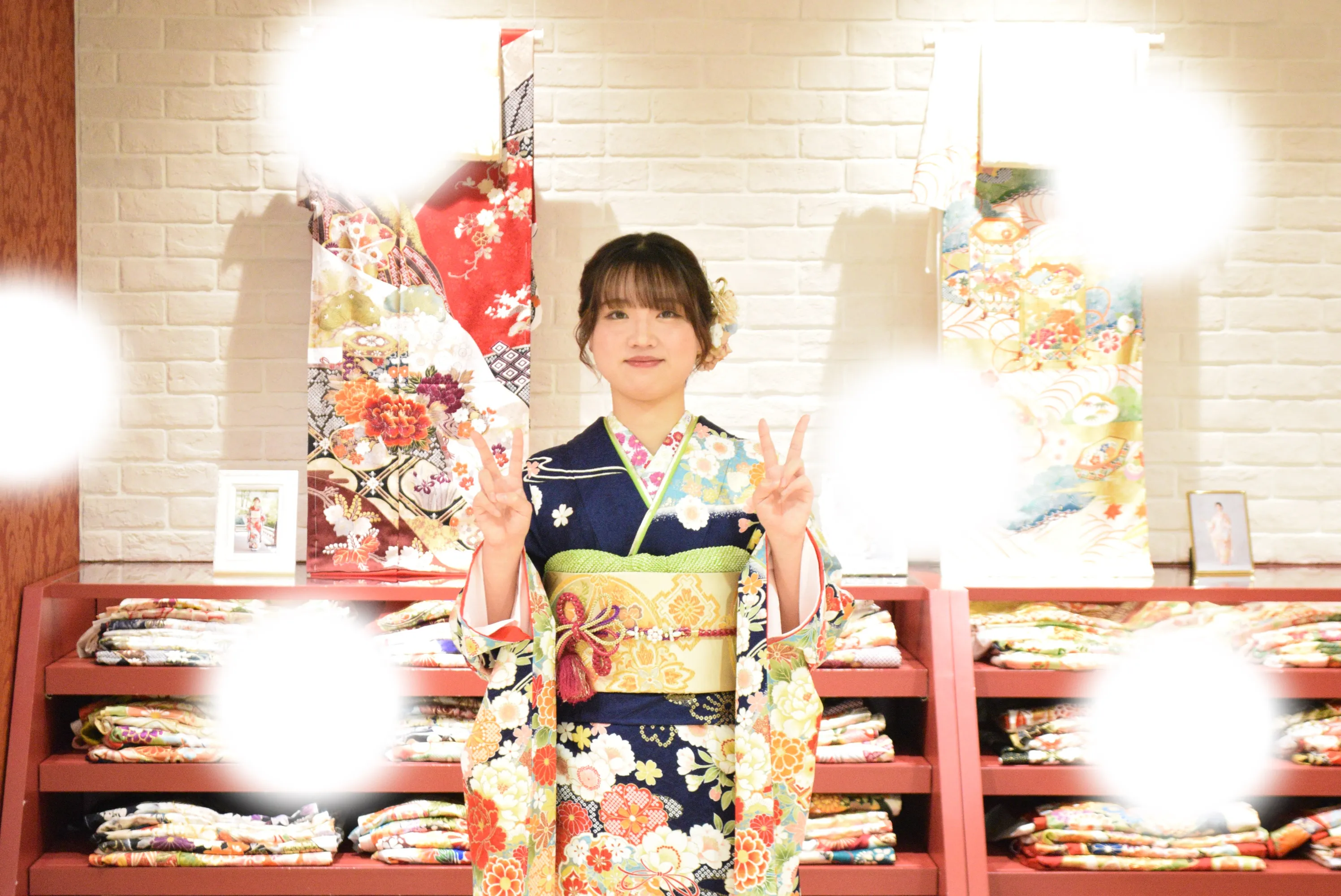 成人式　前撮り　梅田　袴　くすみカラー　かわいい　イマドキ　淡色　古典　タカゼン　撮影