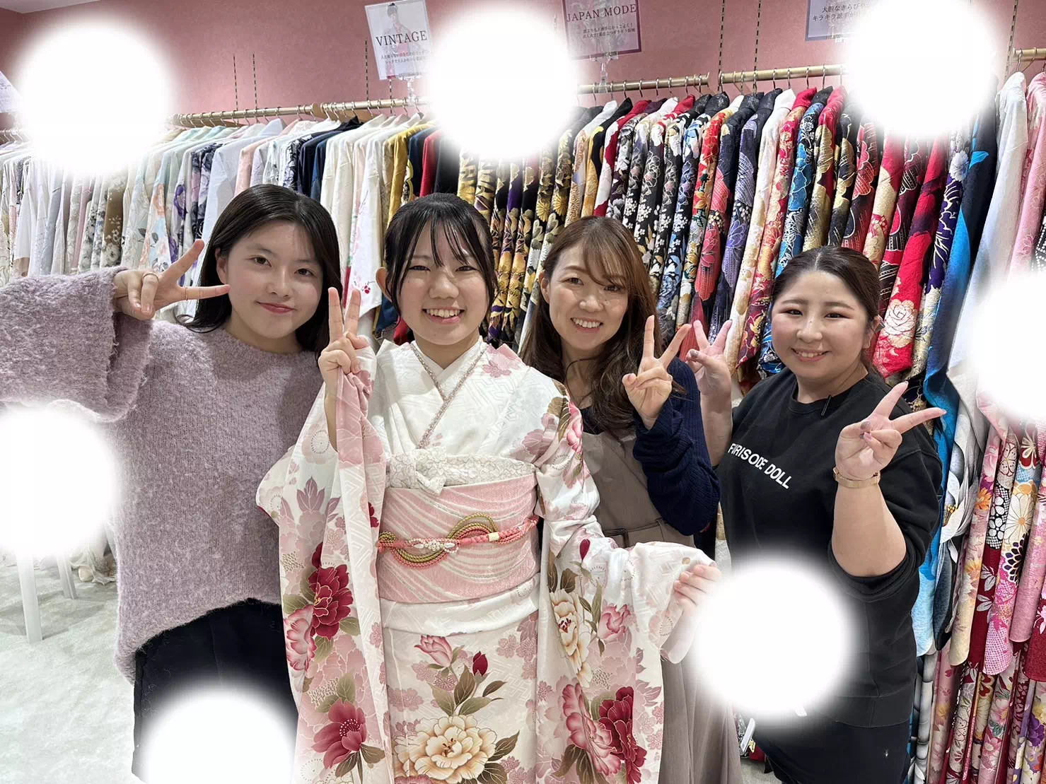TAKAZEN姫路店　姫路市　成人式　振袖　くすみガーリー　香音　