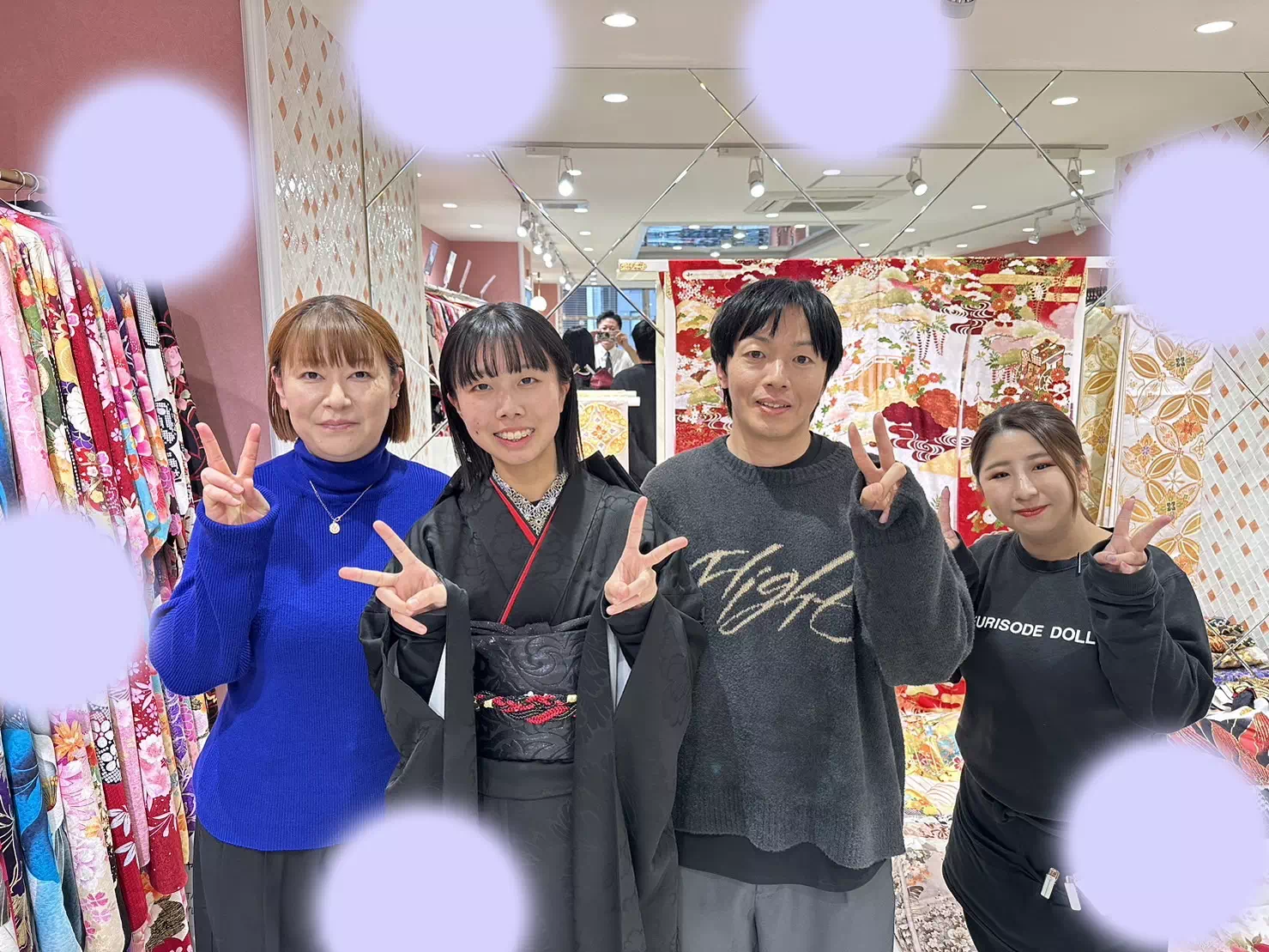 TAKAZEN姫路店　姫路市　成人式　卒業式　袴　振袖　黒無地