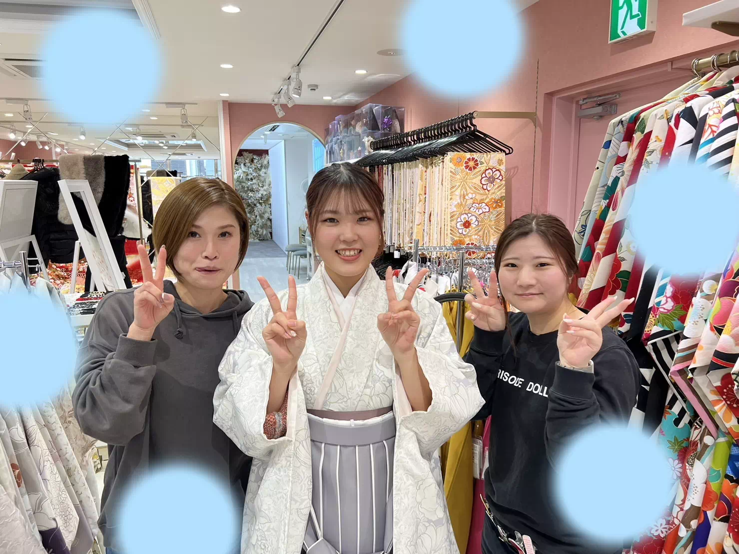 TAKAZEN姫路店　姫路　卒業式　袴　　くすみカラー
