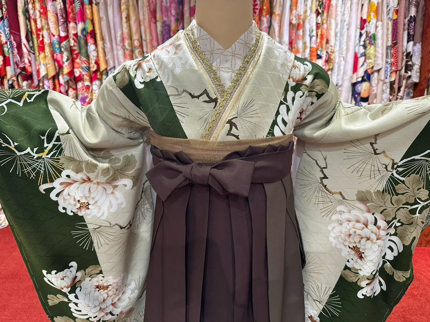 成人式　前撮り　梅田　袴　くすみカラー　かわいい　イマドキ　淡色　古典　タカゼン　撮影