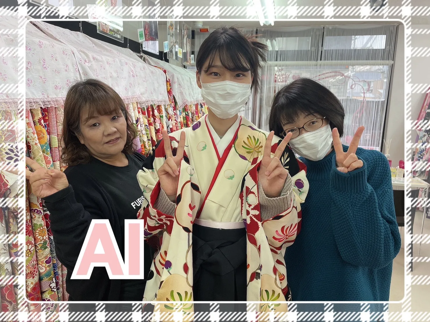 袴　前撮り撮影会　可愛い　おしゃれ　レトロ古典　赤色　黒色　