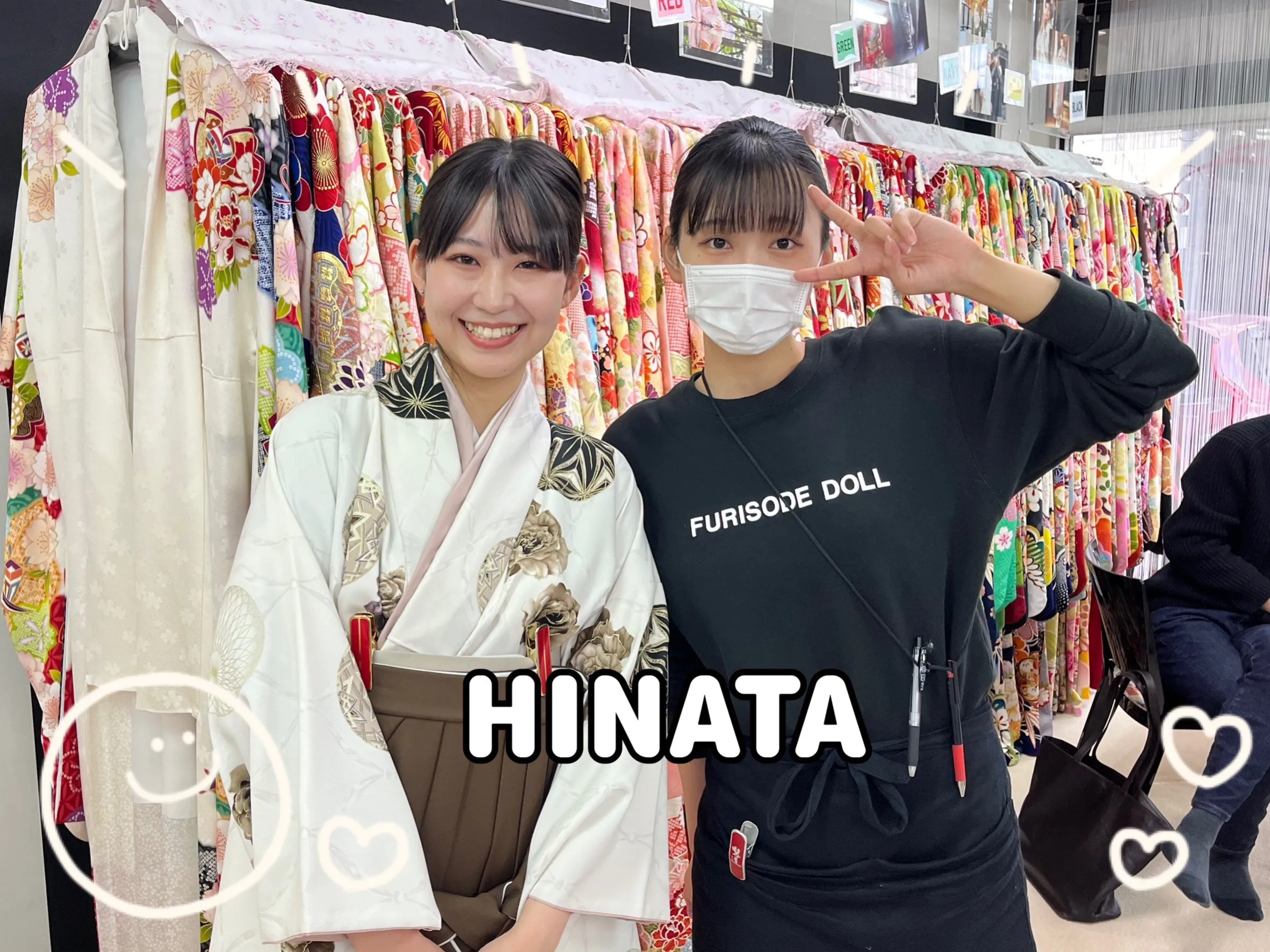 袴　レンタル　奈良　くすみ　可愛い　オシャレ　茶色