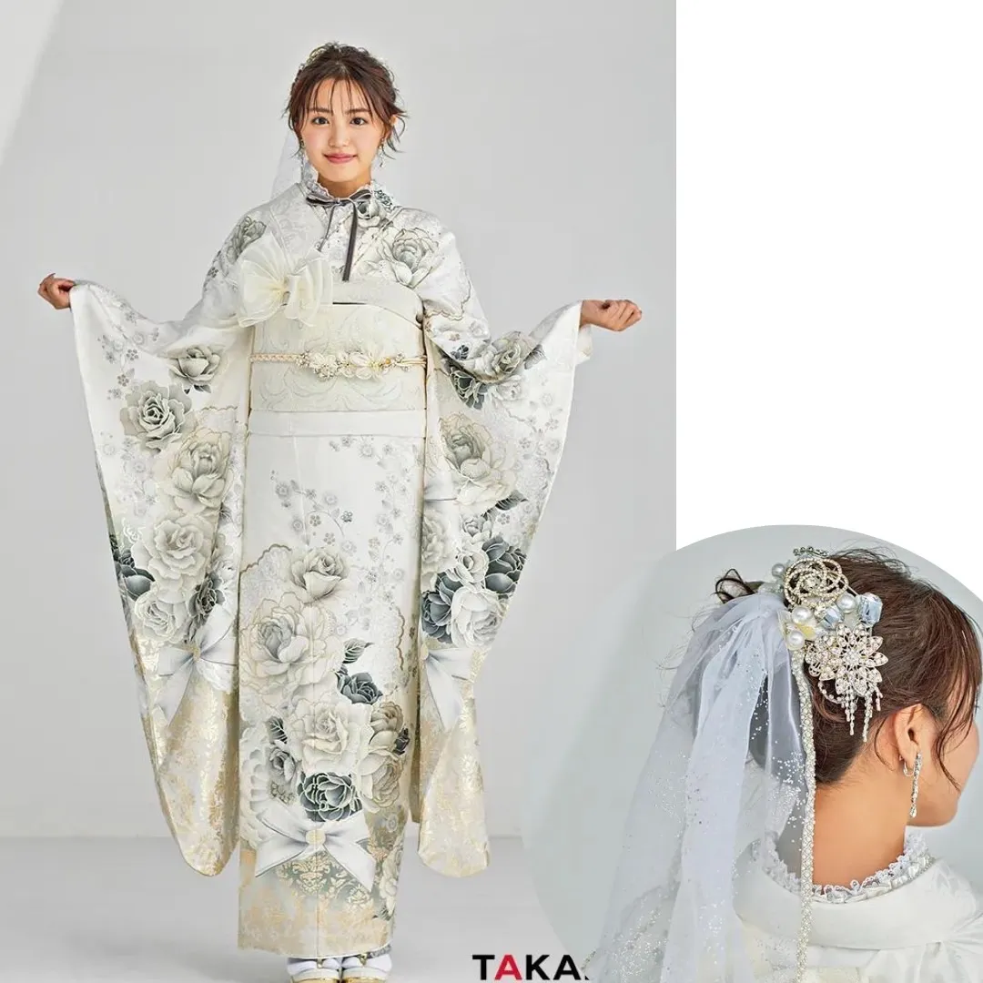 takazen takzen橿原　タカゼン　振袖　振袖レンタル　新作　コスメ　ヘップバーン　ガーリー　フレンチガーリー　髪飾り　ヘアアレンジ　かわいい　