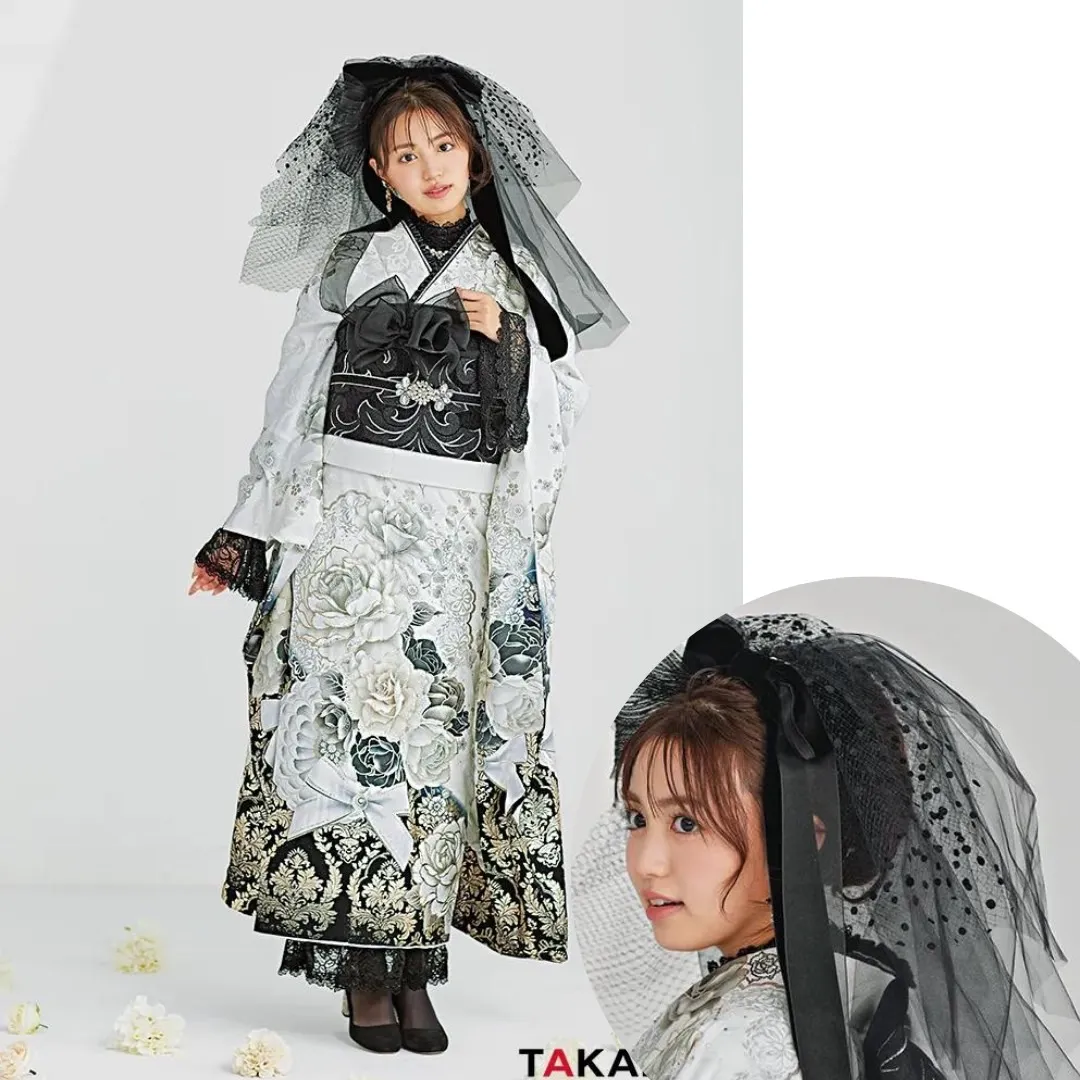 takazen takzen橿原　タカゼン　振袖　振袖レンタル　新作　コスメ　ヘップバーン　ガーリー　フレンチガーリー　髪飾り　ヘアアレンジ　かわいい　