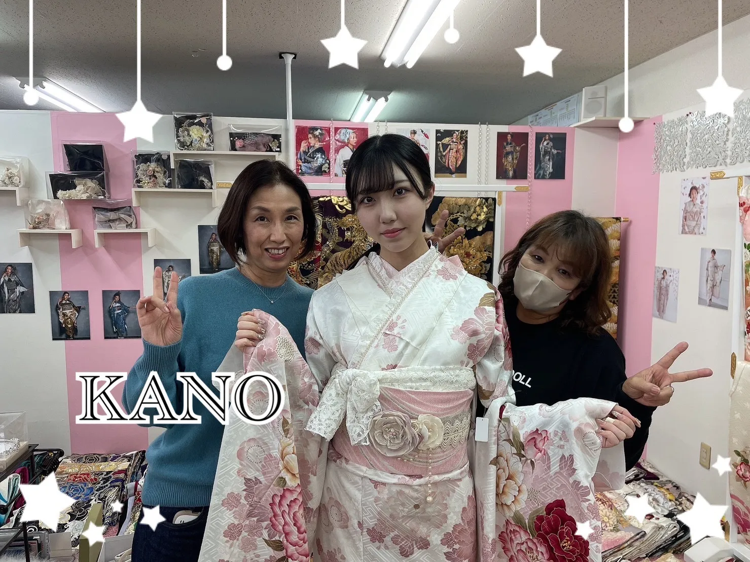 振袖　レンタル　奈良　可愛い　オシャレ　ピンク　ホワイト