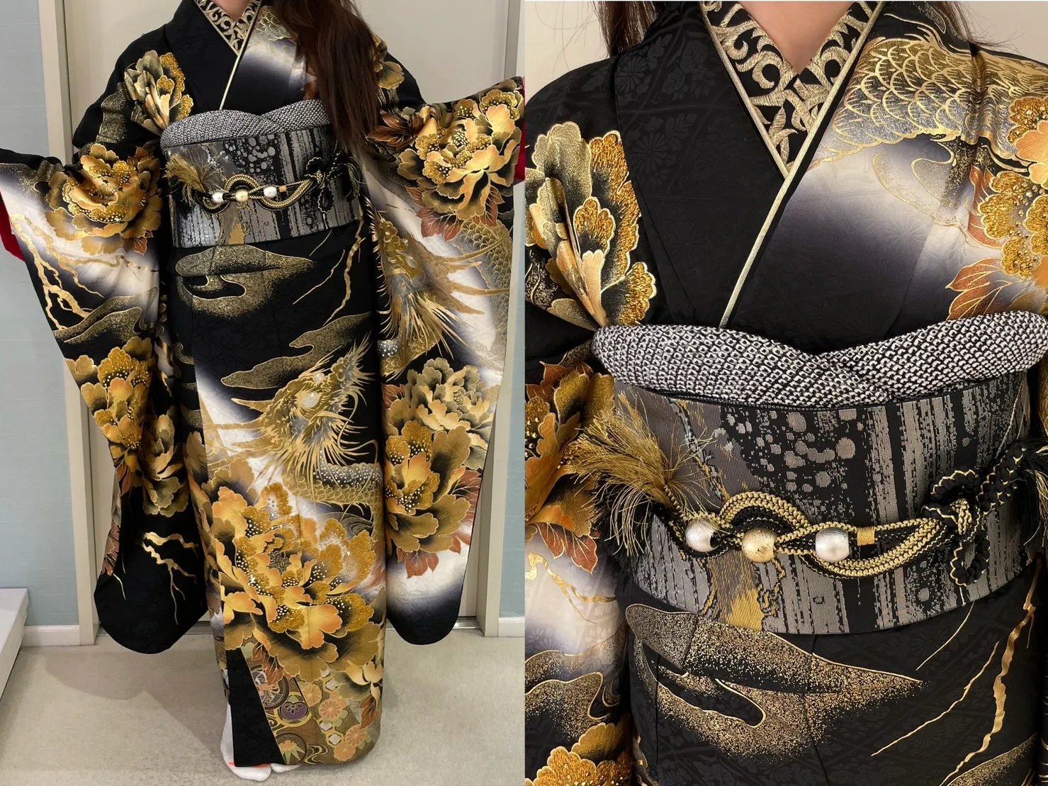 成人式　振袖レンタル　成人式振袖　ジャパンモード　龍　カッコいい　ギラギラ　