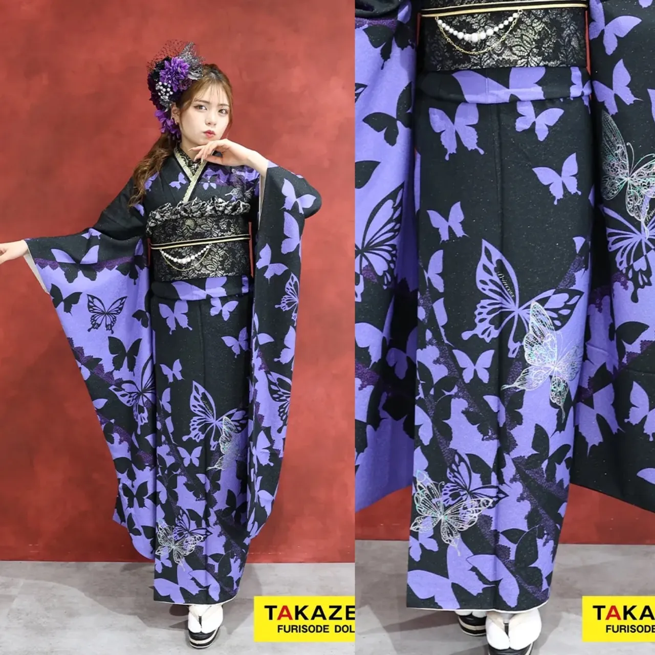 成人式　振袖レンタル　成人式振袖　格安　安カワ　10万以下　タカゼン　TAKAZEN