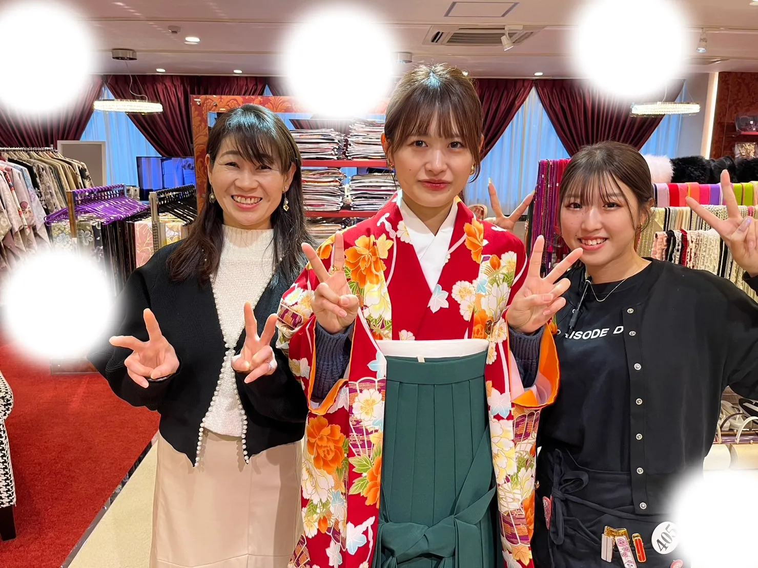 【TAKAZEN大阪梅田本店】♡16日　緑古典の華やかでカワイイ袴姫ちゃん♡