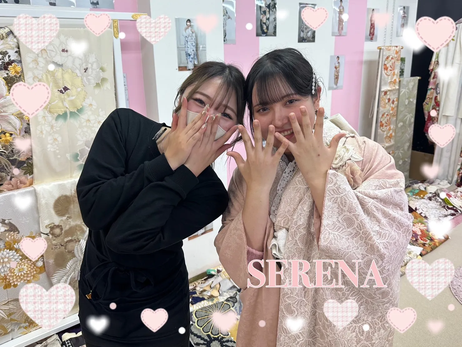 振袖　レンタル　奈良　ミニョン　かわいい　レース