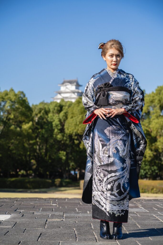 姫路 姫路城 成人式振袖レンタル 姫路市成人式 かほちゃん Nutsモデル 振袖レンタル