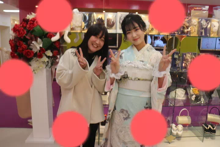 TAKAZEN神戸店　前撮り撮影会　イマドキ　カワイイ　コディネート　振袖　レンタル　袴　