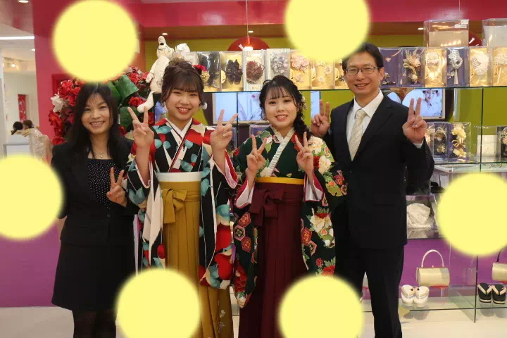 TAKAZEN神戸店　前撮り撮影会　イマドキ　カワイイ　コディネート　振袖　レンタル　袴　