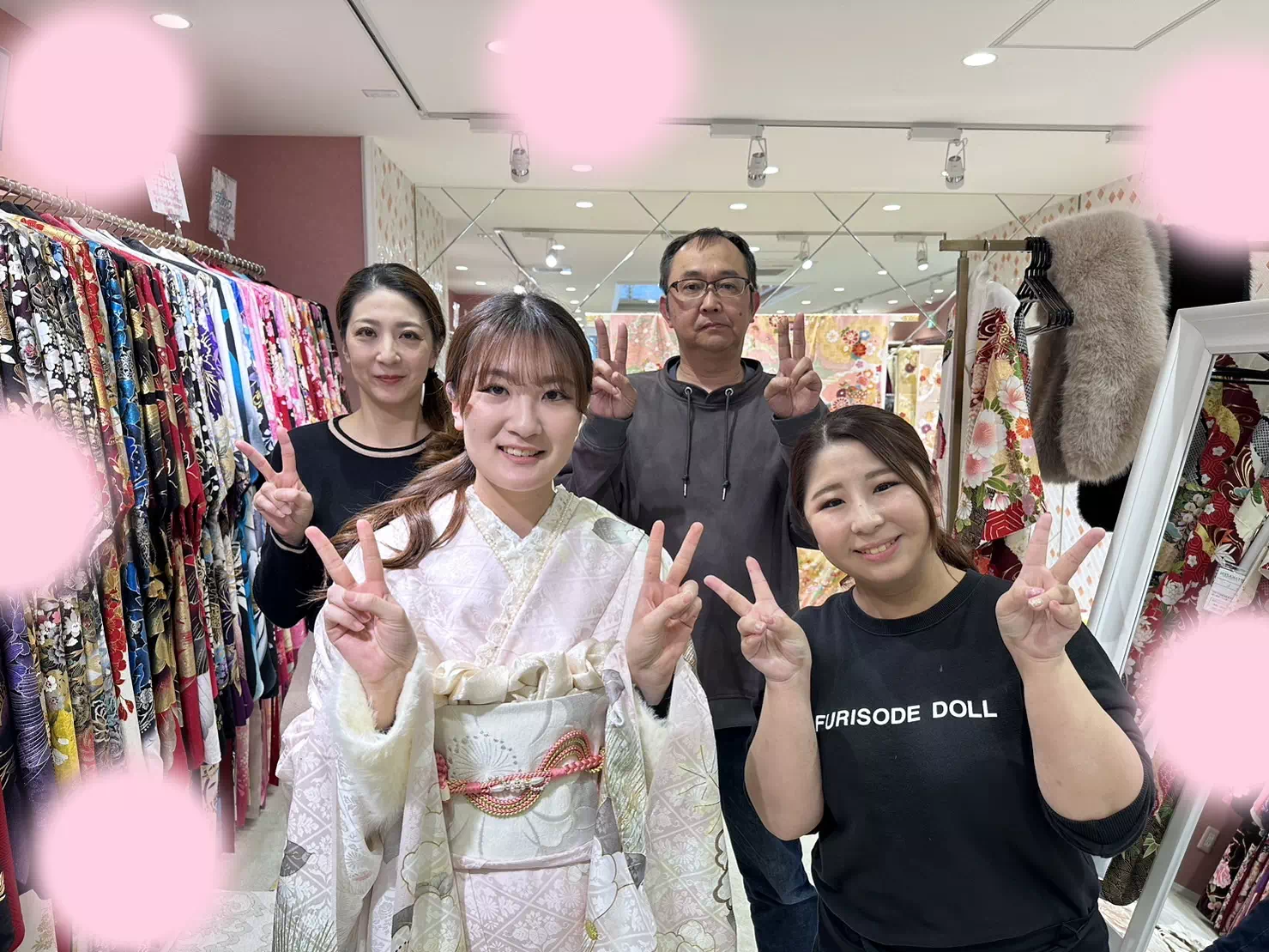 【TAKAZEN姫路店】♡19日　イマドキで可愛いピンク色のくすみ古典のお振袖姫ちゃん♡