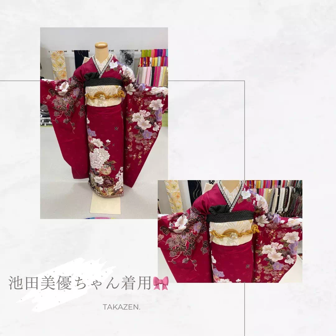 TAKAZEN神戸店　前撮り撮影会　イマドキ　カワイイ　コディネート　振袖　レンタル　袴　