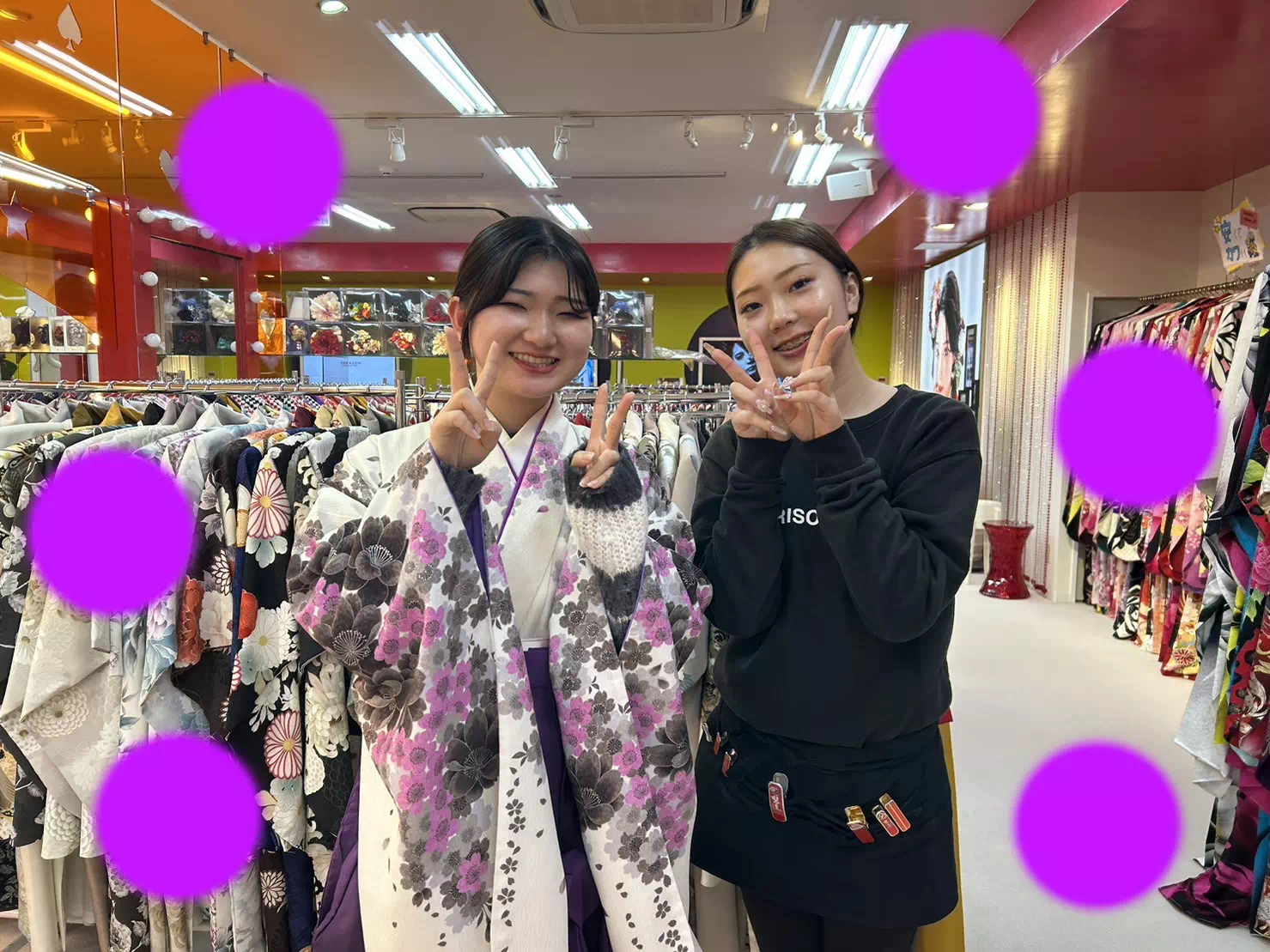 TAKAZEN神戸店　前撮り撮影会　卒業式　袴　古典　イマドキ　カワイイ　コディネート