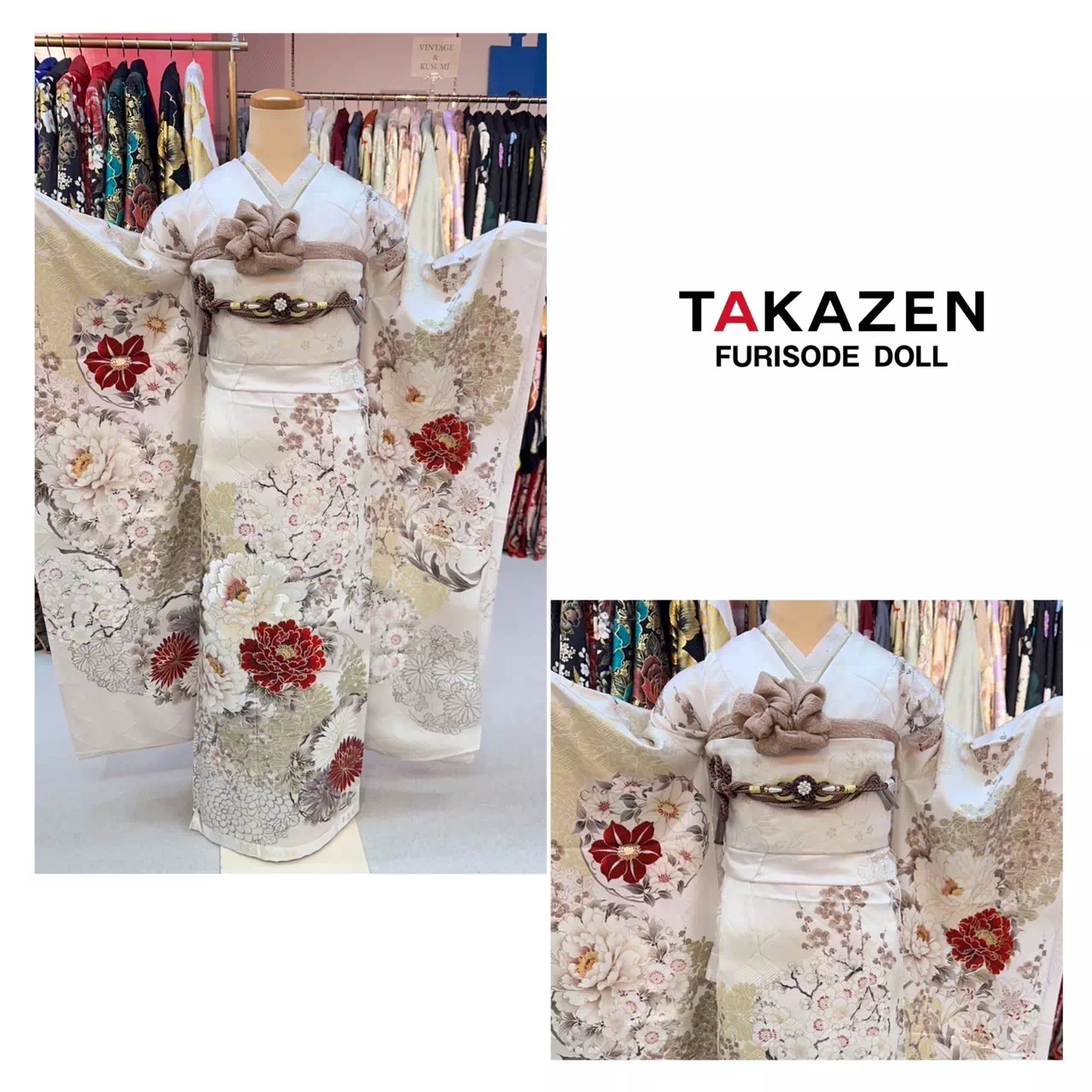 TAKAZEN神戸店　前撮り撮影会　イマドキ　カワイイ　コディネート　振袖　レンタル　袴　