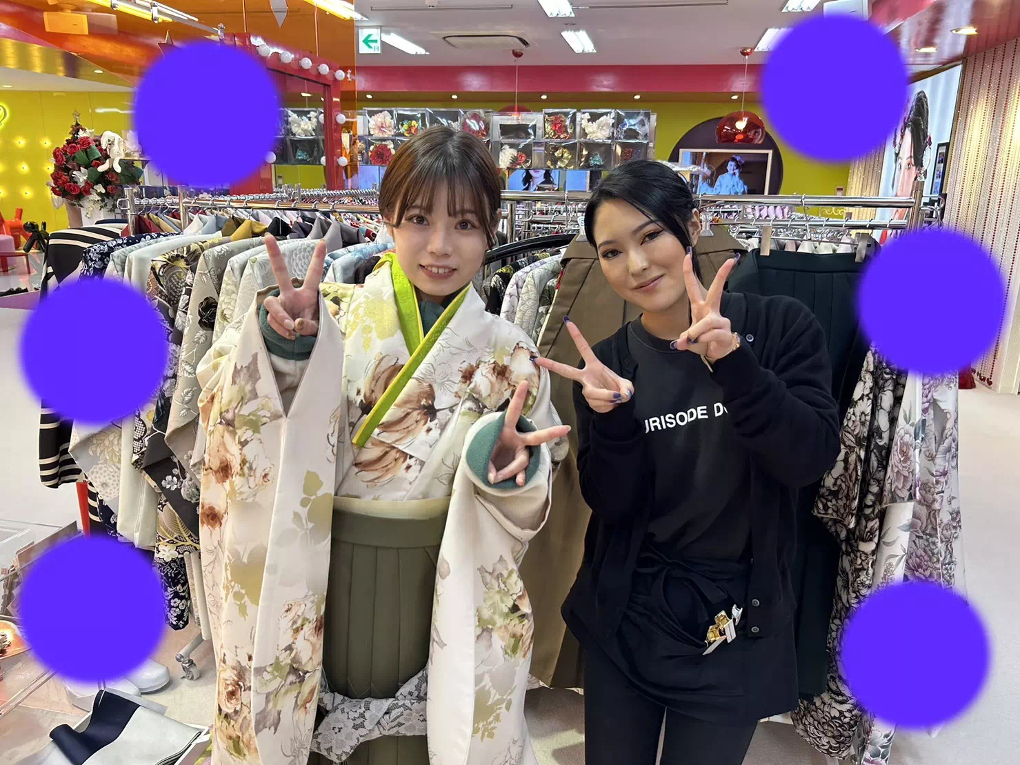 TAKAZEN神戸店　前撮り撮影会　卒業式　袴　　イマドキ　カワイイ　コディネート