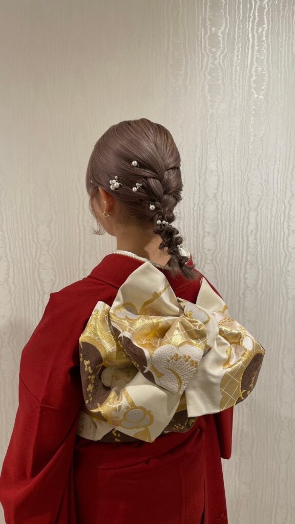 成人式　前撮り　梅田　袴　くすみカラー　かわいい　イマドキ　淡色　古典　タカゼン　撮影