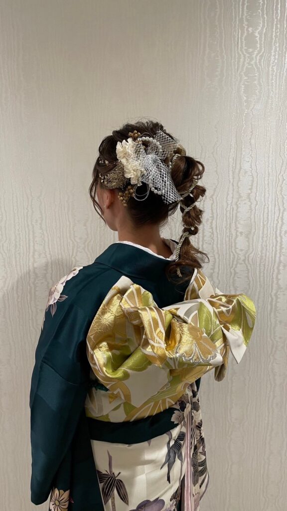 成人式　前撮り　梅田　袴　くすみカラー　かわいい　イマドキ　淡色　古典　タカゼン　撮影