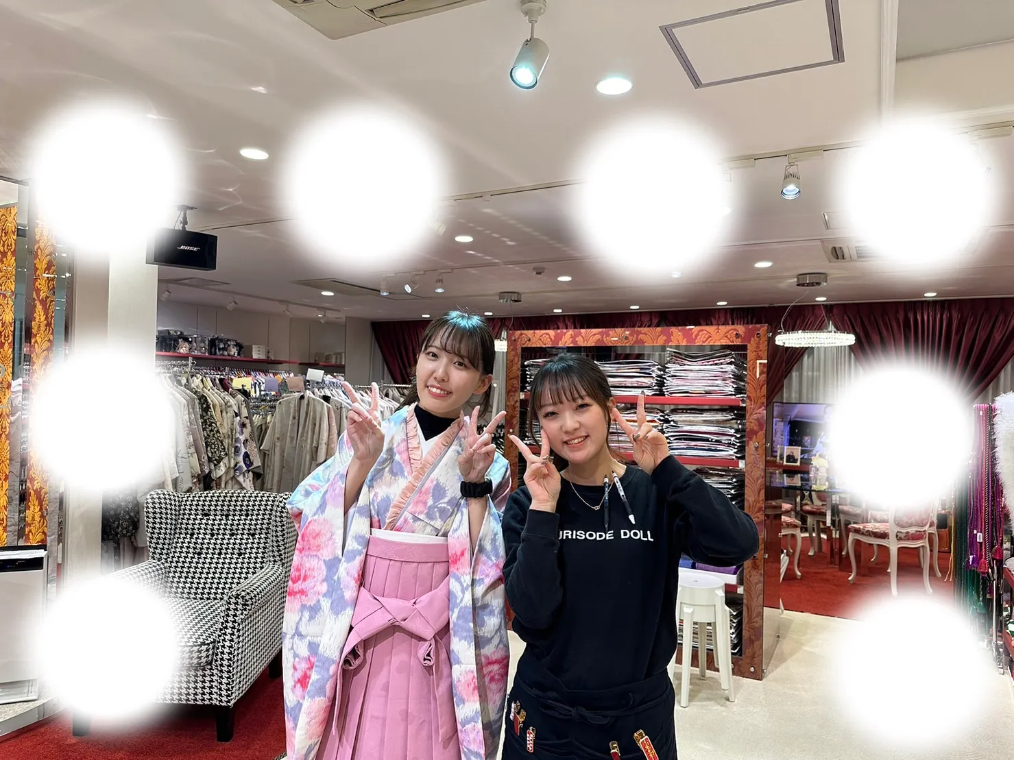 成人式　前撮り　梅田　袴　くすみカラー　かわいい　イマドキ　淡色　古典　タカゼン　撮影