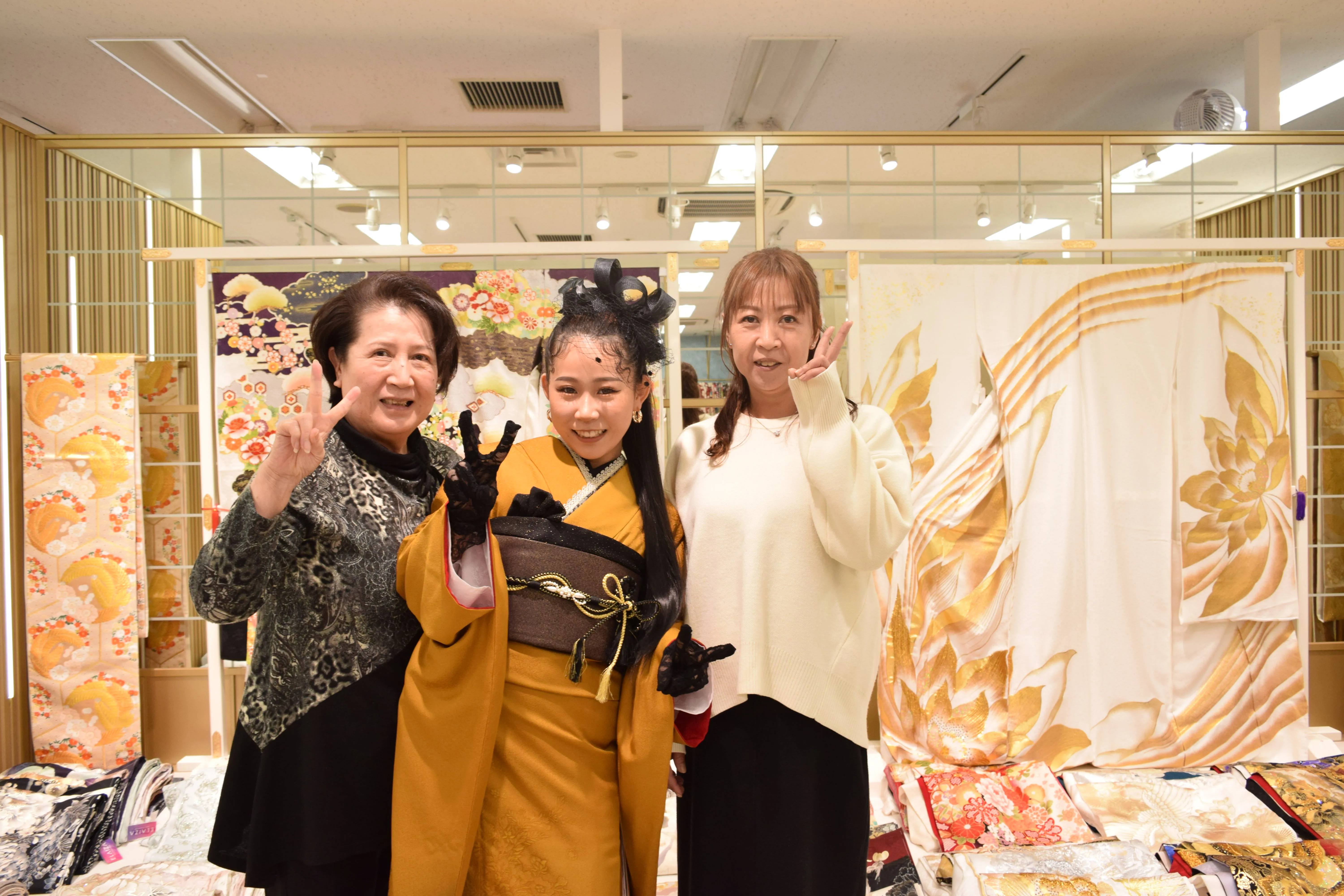 前撮り　振袖　撮影会　ヴィンテージ　色無地