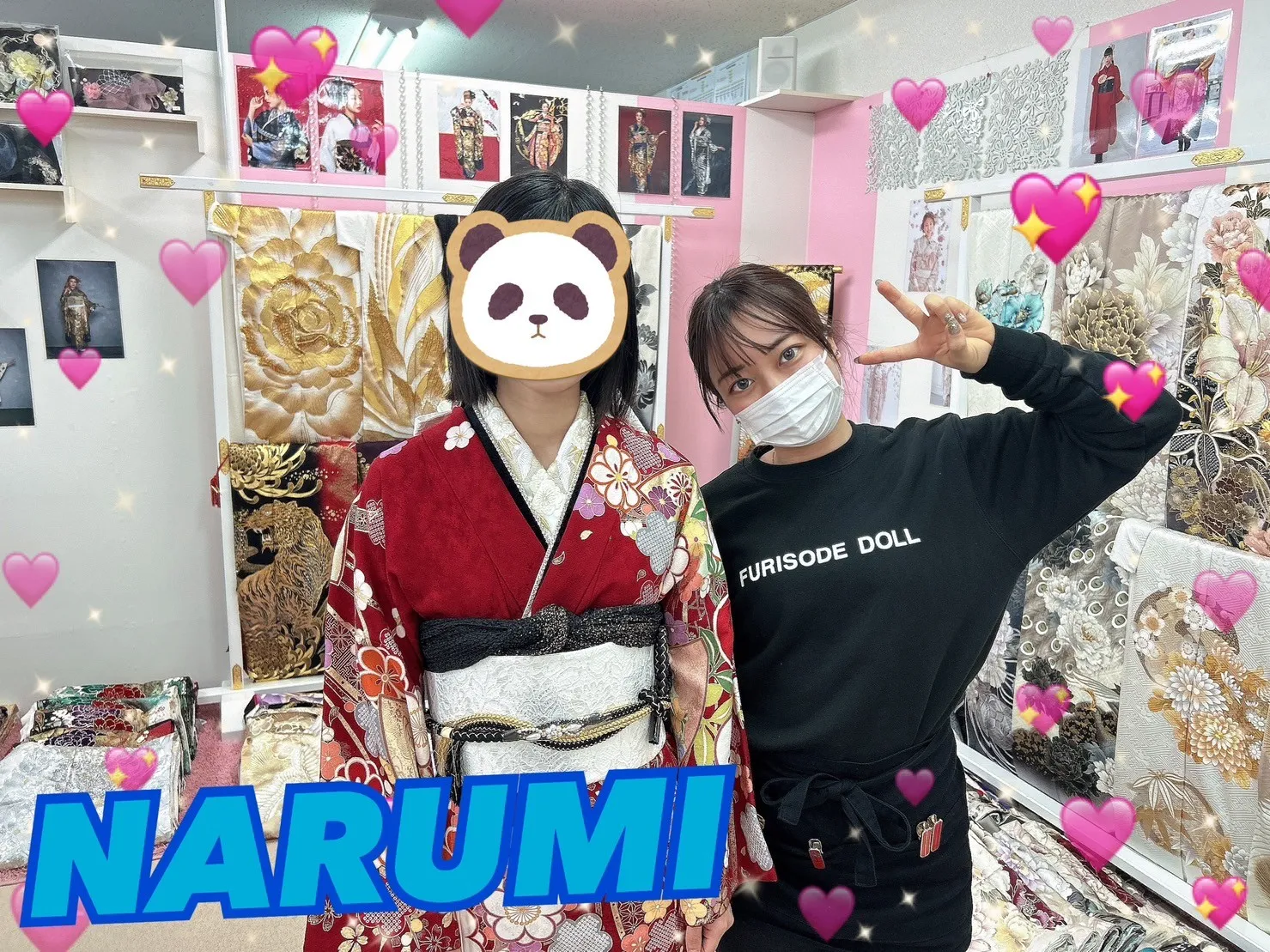 振袖　レンタル　奈良　前撮り撮影会　かわいい　赤　古典