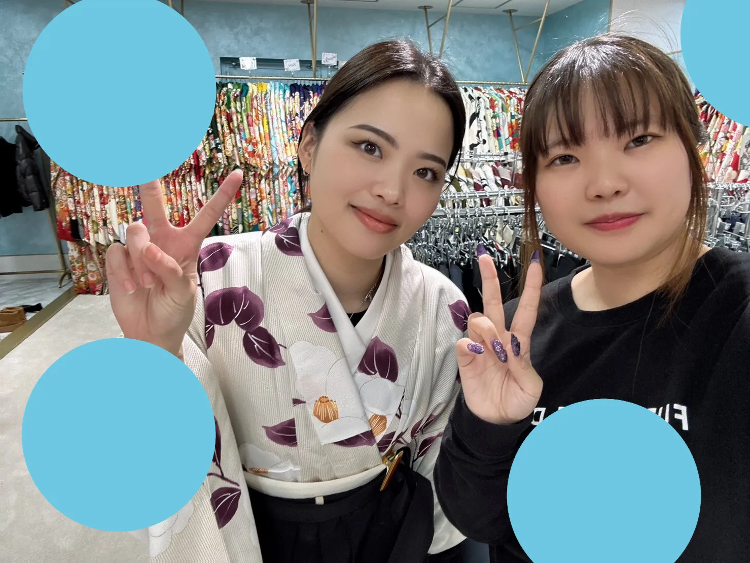 ヴｨンテージ　くすみ　袴レンタル