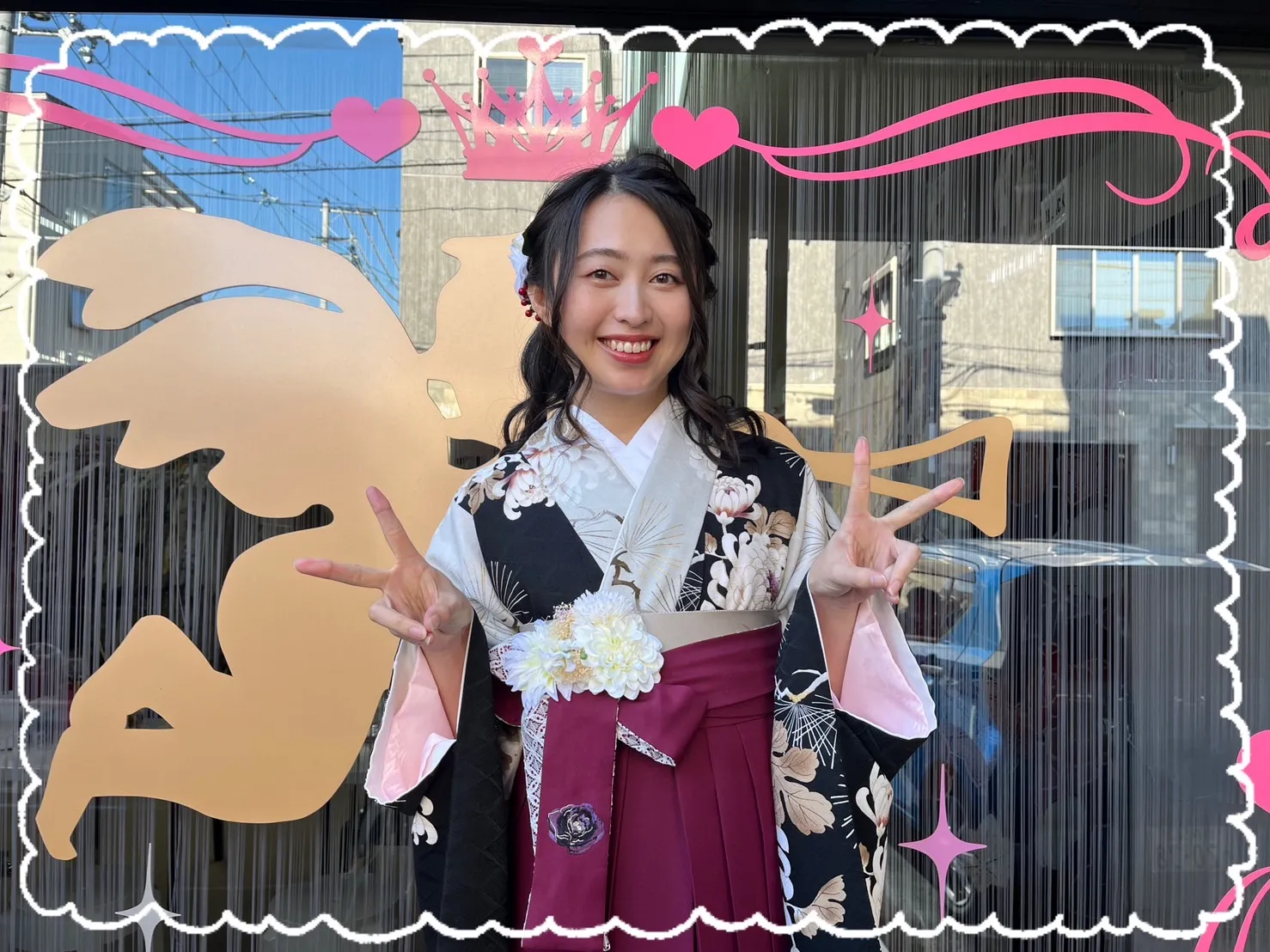 振袖　レンタル　奈良　前撮り撮影会　かわいい　赤　古典