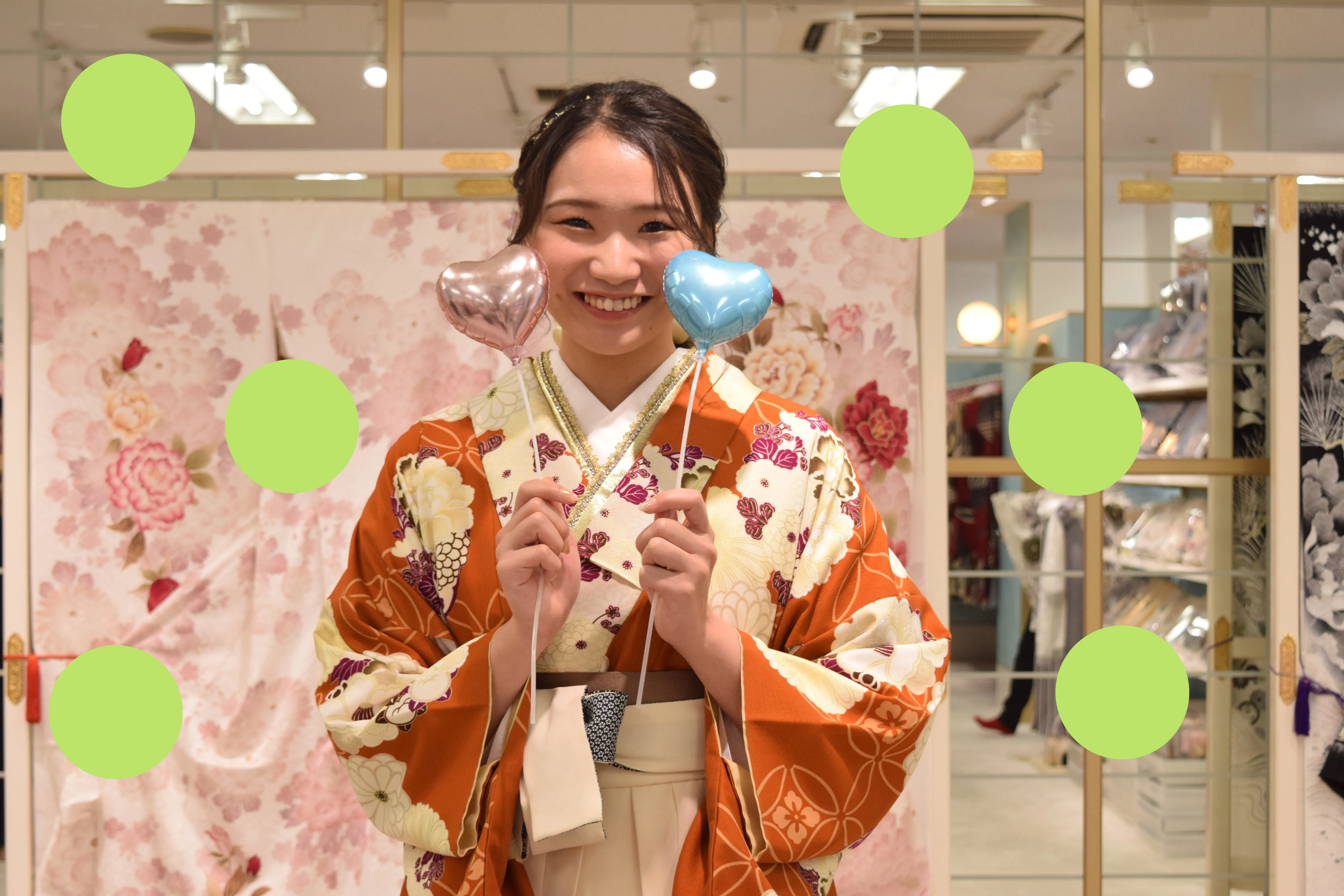 袴レンタル　前撮り　卒業式袴　くすみ