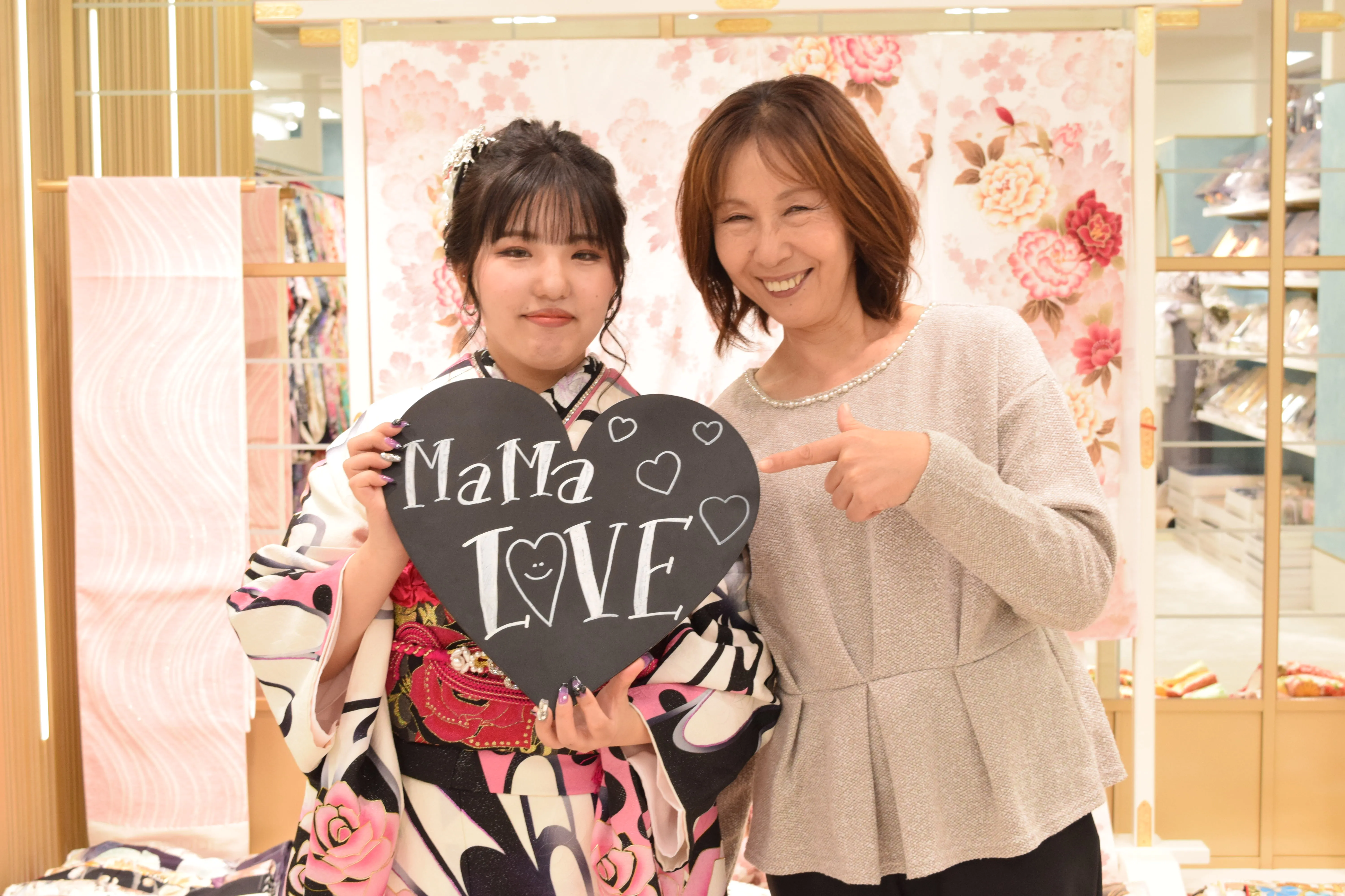 前撮り　振袖　撮影会　かわいい　ピンク