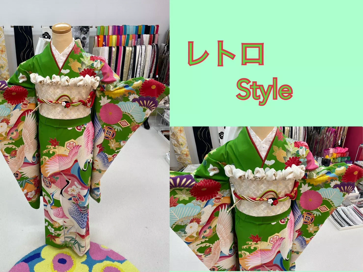 TAKAZEN神戸店　レトロ　古典　かわいい　振袖レンタル　駆け込み　間に合う　成人式