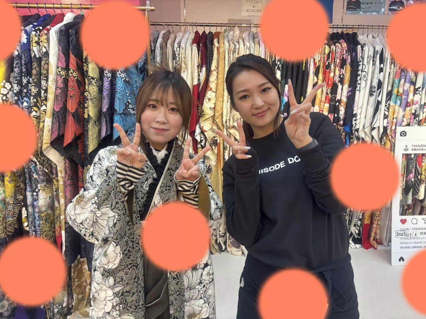 袴レンタル　TAKAZEN神戸三宮店　前撮り撮影会　イマドキ　カワイイ　くすみ　ブランド　玉城ティナ　