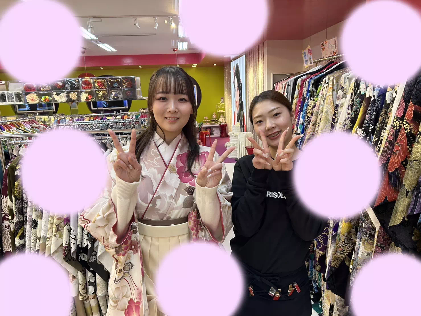 卒業式　袴　レンタル　かわいい　イマドキ　TAKAZEN神戸三宮店　おしゃれ　　くすみ