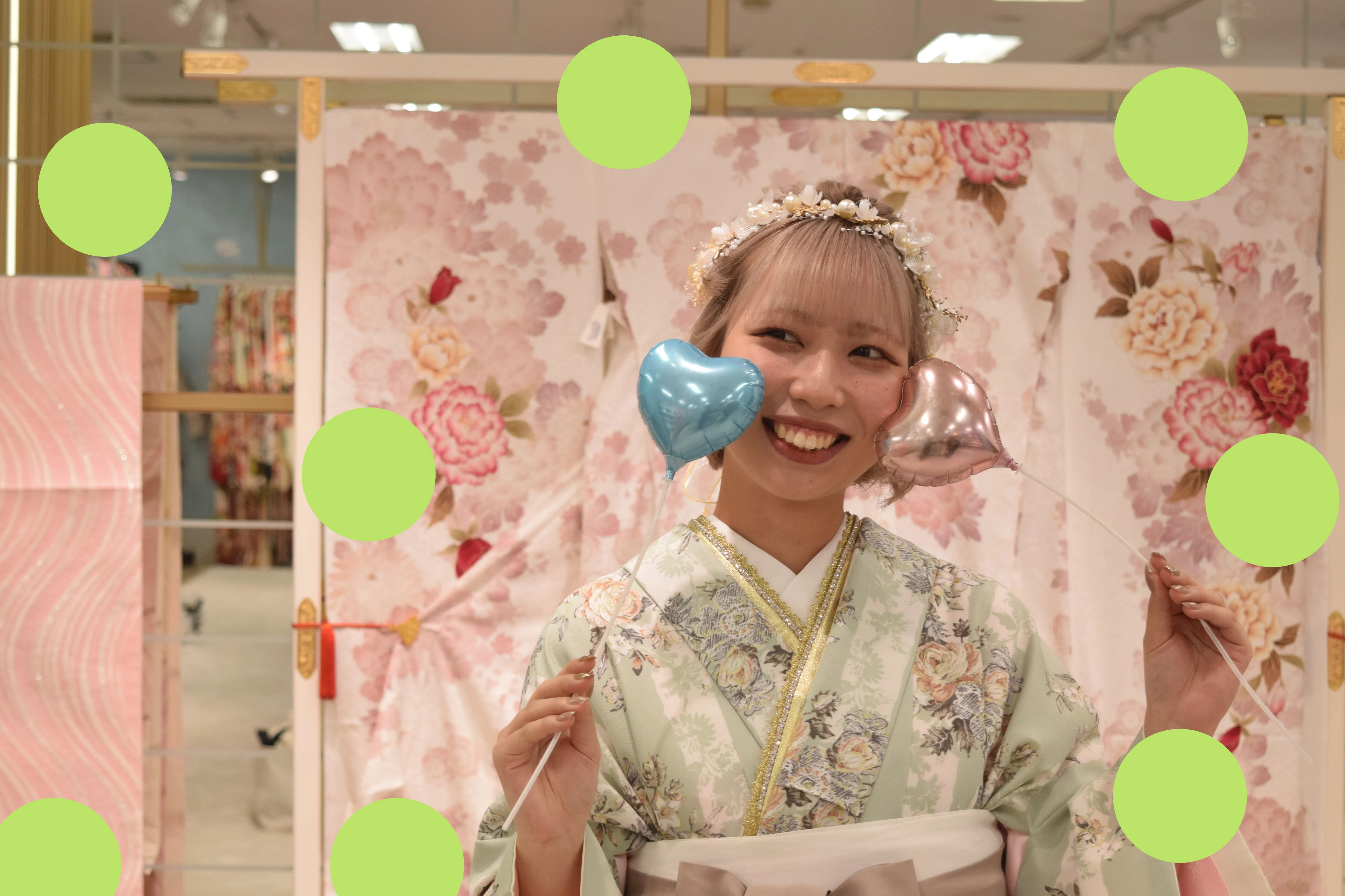 前撮り　袴　可愛い　くすみ系　なんば　心斎橋