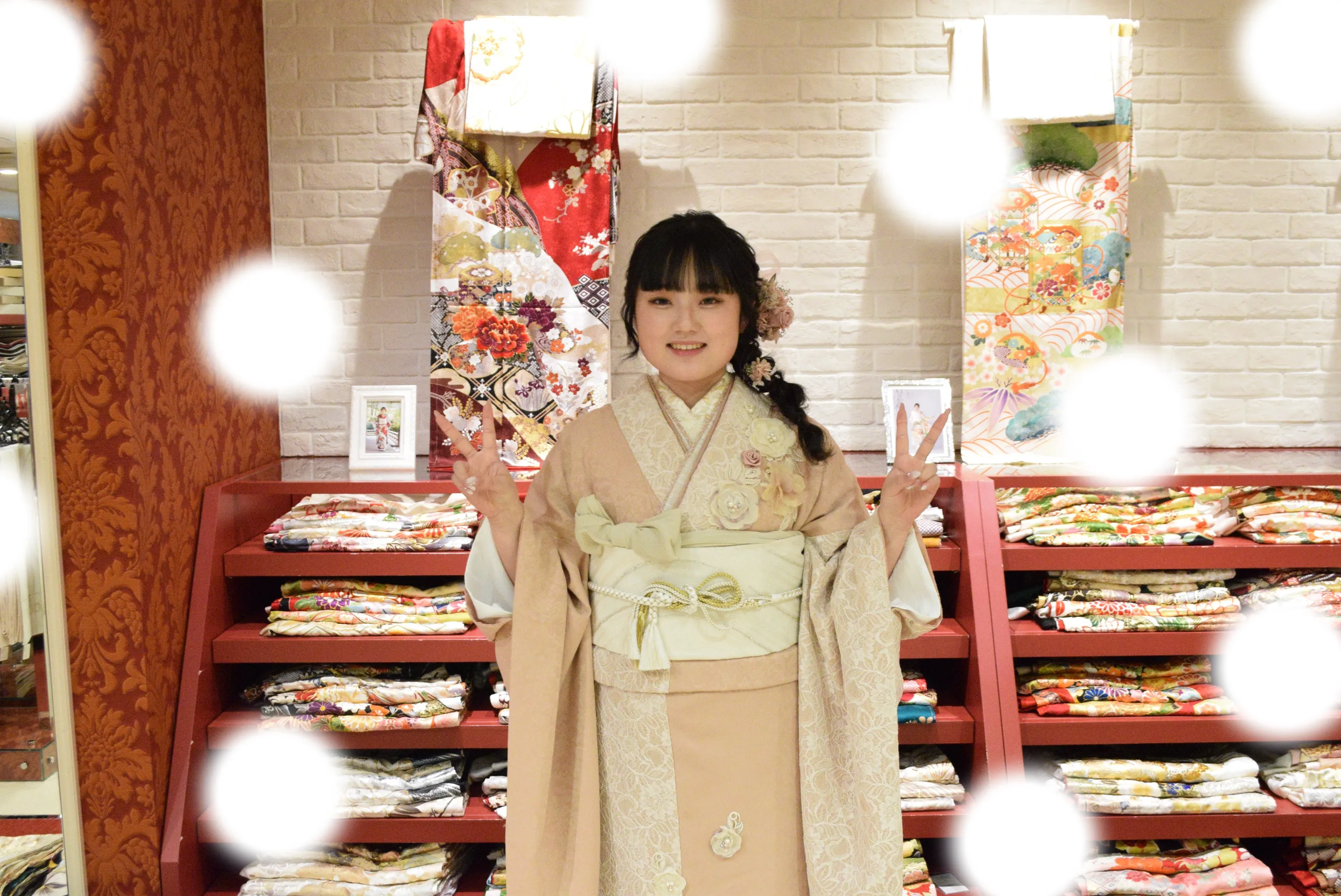 成人式　前撮り　梅田　袴　くすみカラー　かわいい　イマドキ　淡色　古典　タカゼン　撮影