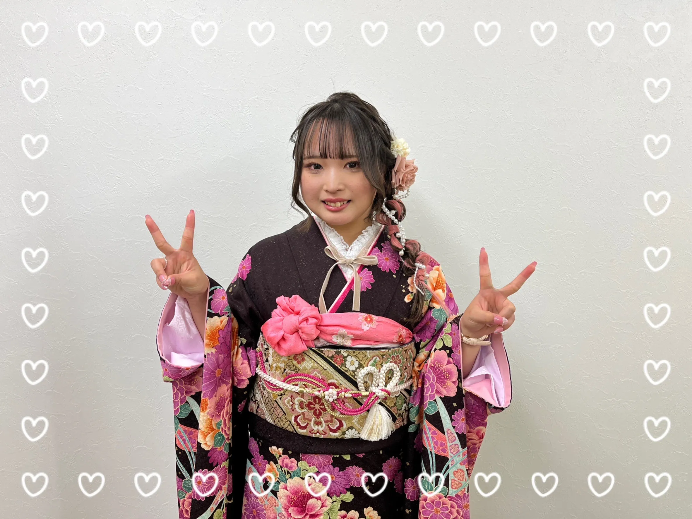成人式　振袖　前撮り撮影会　可愛い　ピンク　オシャレ