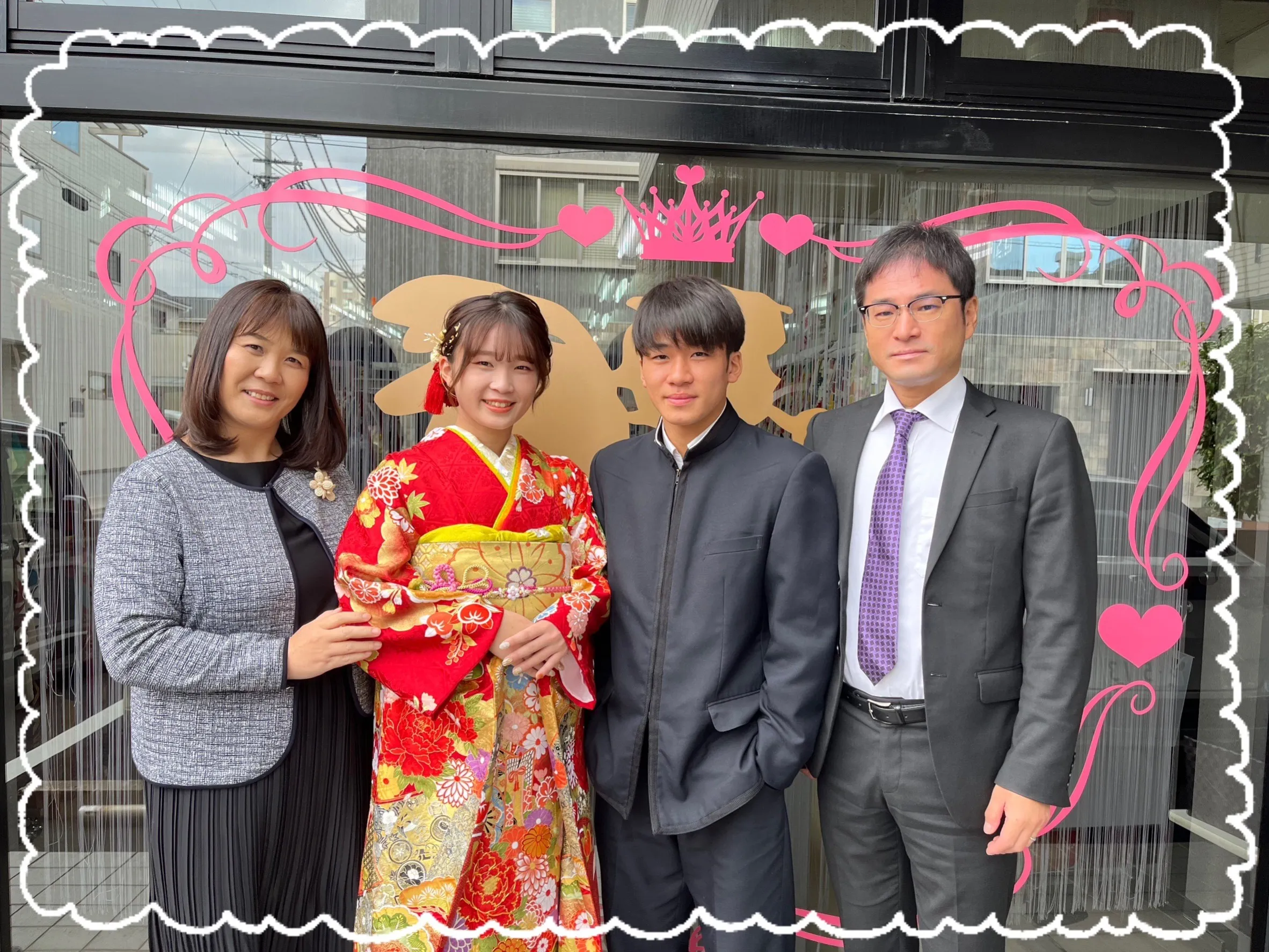 振袖　レンタル　奈良　前撮り撮影会　かわいい　赤　古典