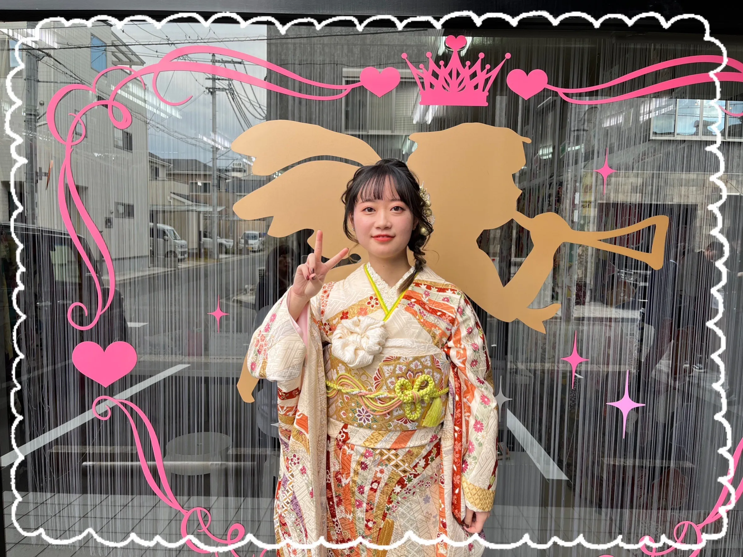 振袖　レンタル　奈良　前撮り撮影会　かわいい　赤　古典