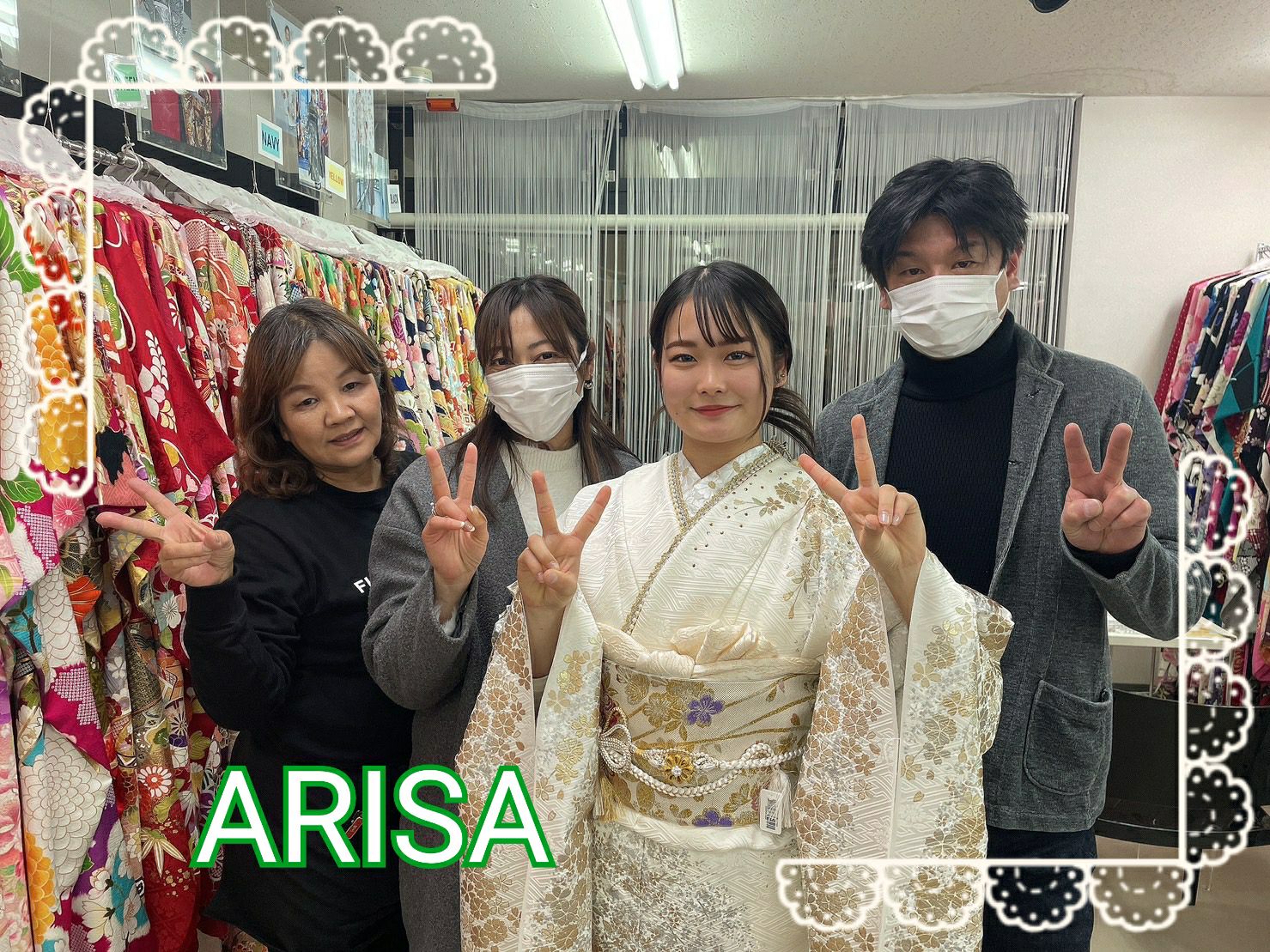 【TAKAZEN奈良店】14日♡最高級金駒金彩刺繍友禅の振袖のかわいい姫ちゃん達♡