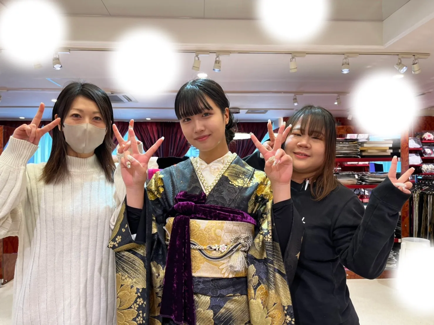 成人式　前撮り　梅田　袴　くすみカラー　かわいい　イマドキ　淡色　古典　タカゼン　撮影
