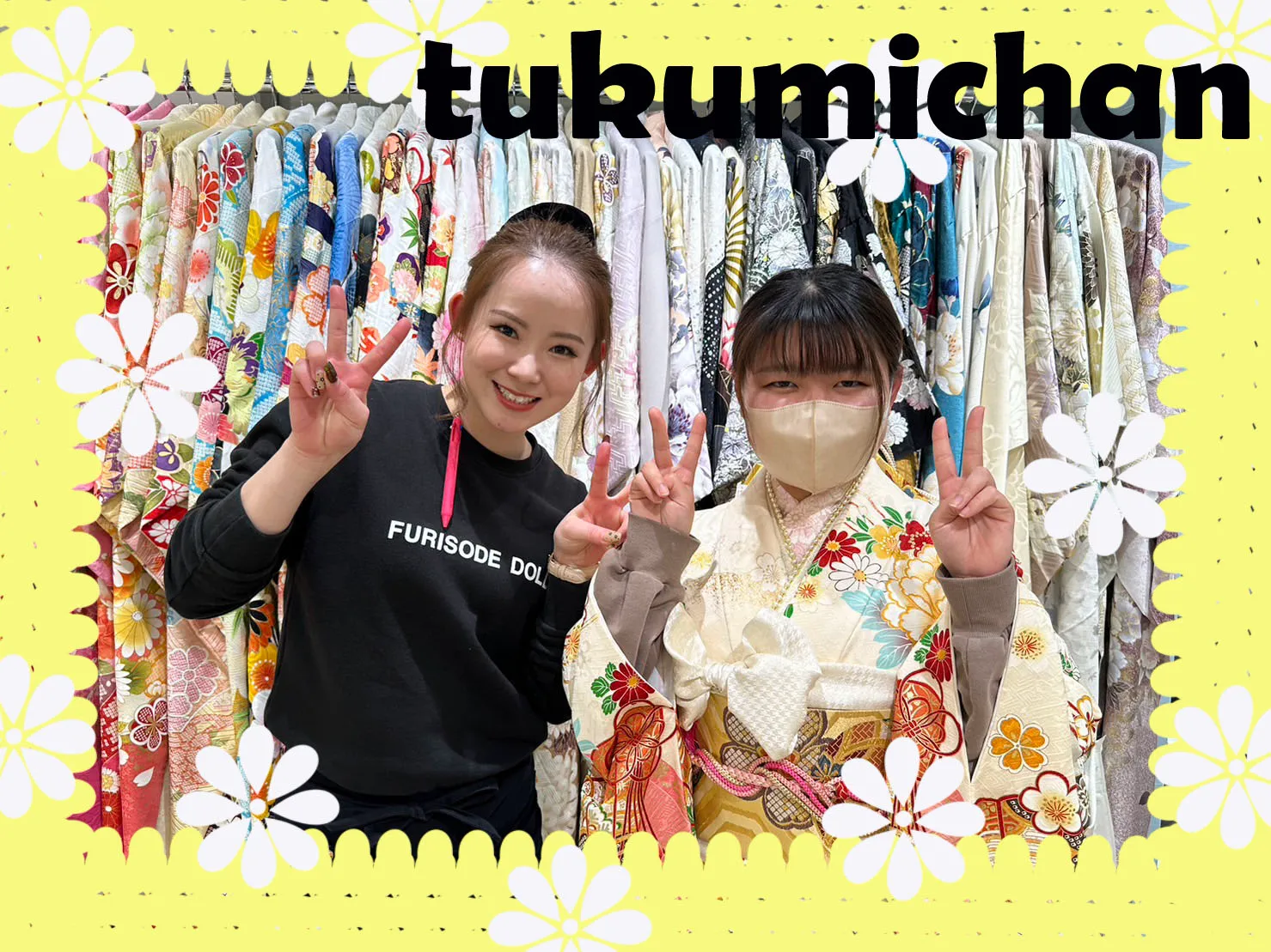 ♡【TAKAZEN堺店】7日　サーモンピンクがイマドキでカワイイ💕淡色王道古典柄の姫ちゃん♡
