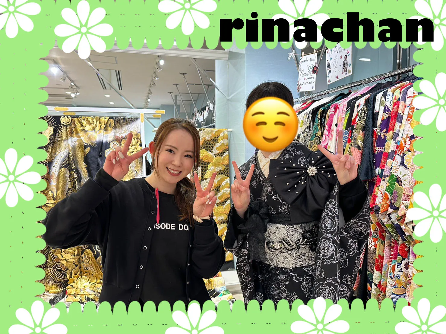 ♡【TAKAZEN堺店】23日　2025年成人！最新作ヘップバーン♡シュシュ！黒色のキラキラお振袖の可愛いご来店姫ちゃん♡